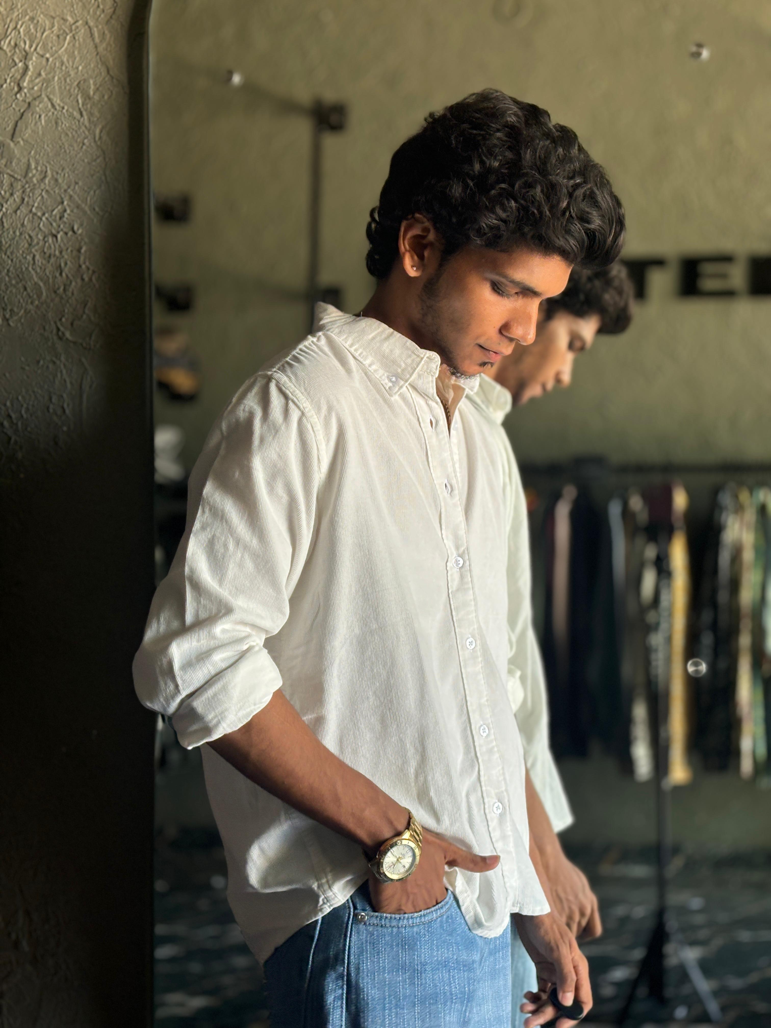 White corduroy shirt White corduroy shirt