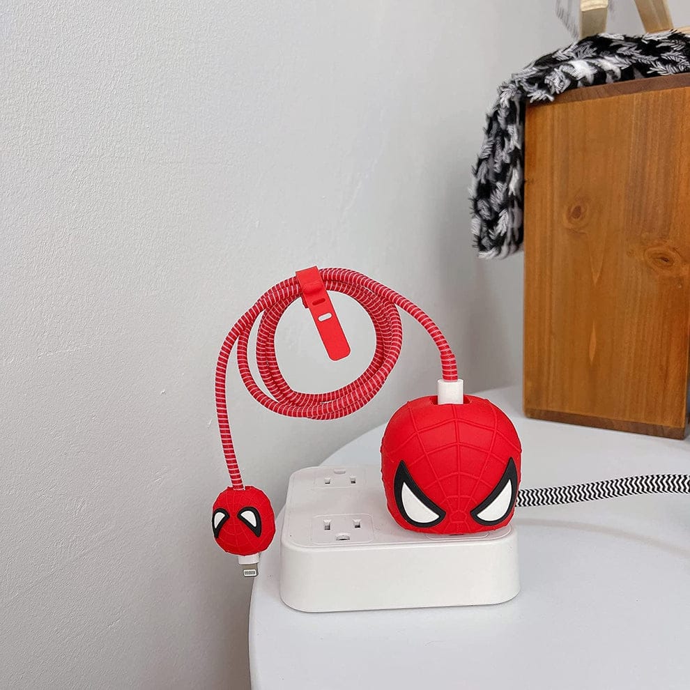 Spiderman Embossed Charger Protection Spiderman Embossed Charger Protection