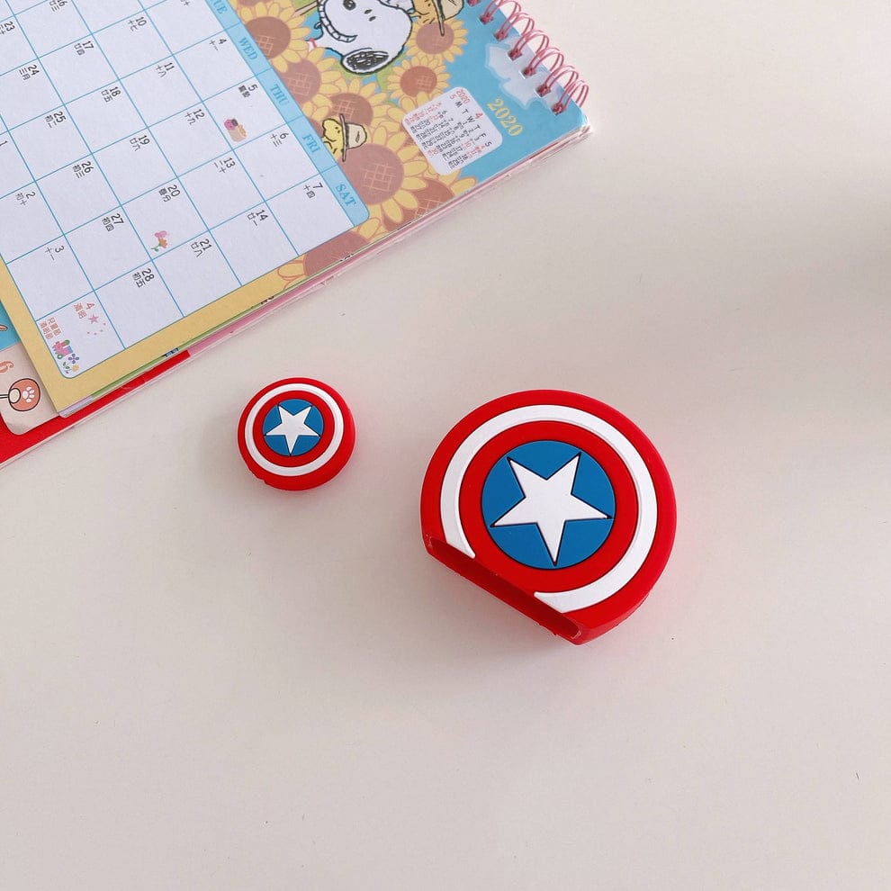 Charger Protection Case Cartoon series - Captain america Shield Charger Protection Case Cartoon series - Captain america Shield
