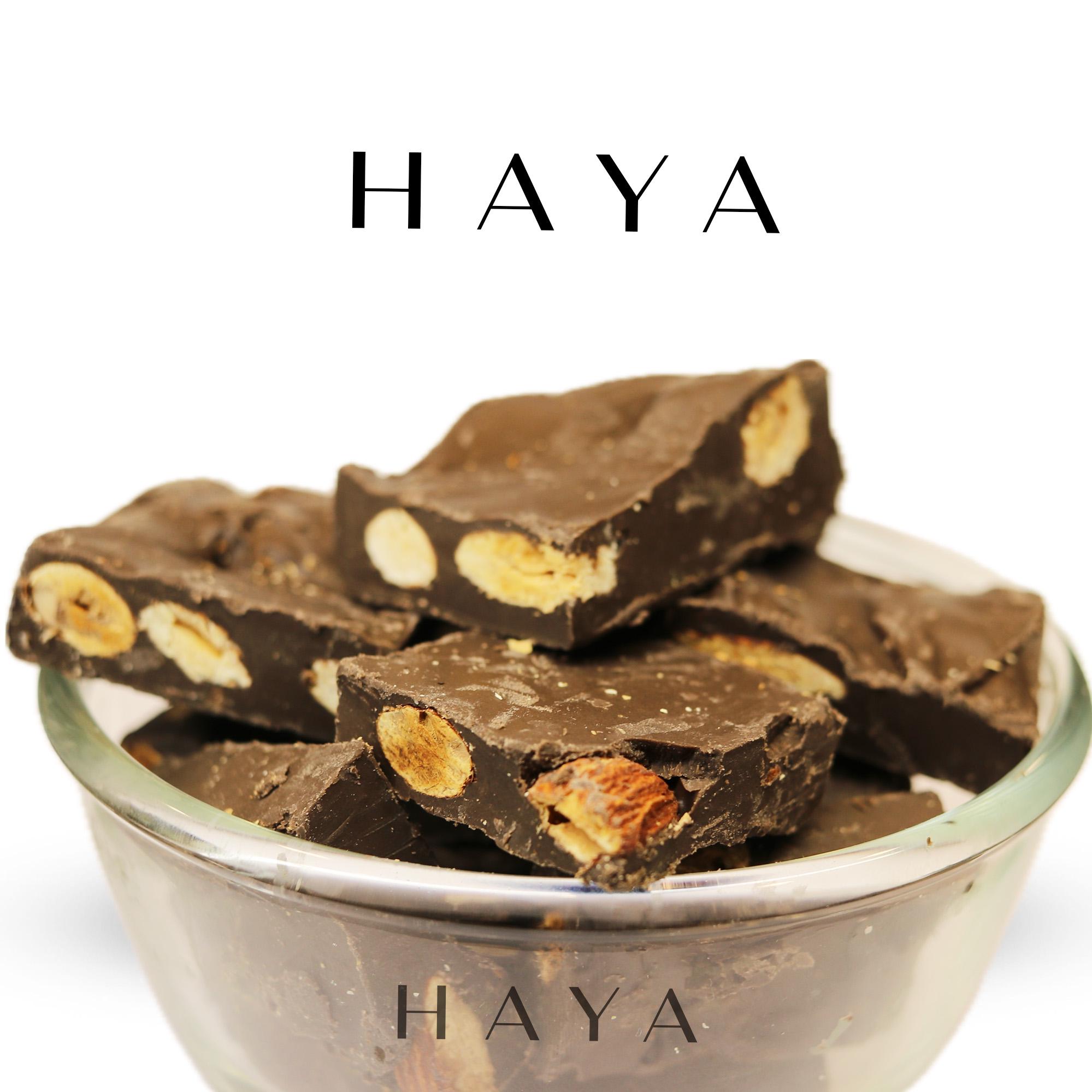Homemade Ooty Dark Chocolate with Roasted Almonds