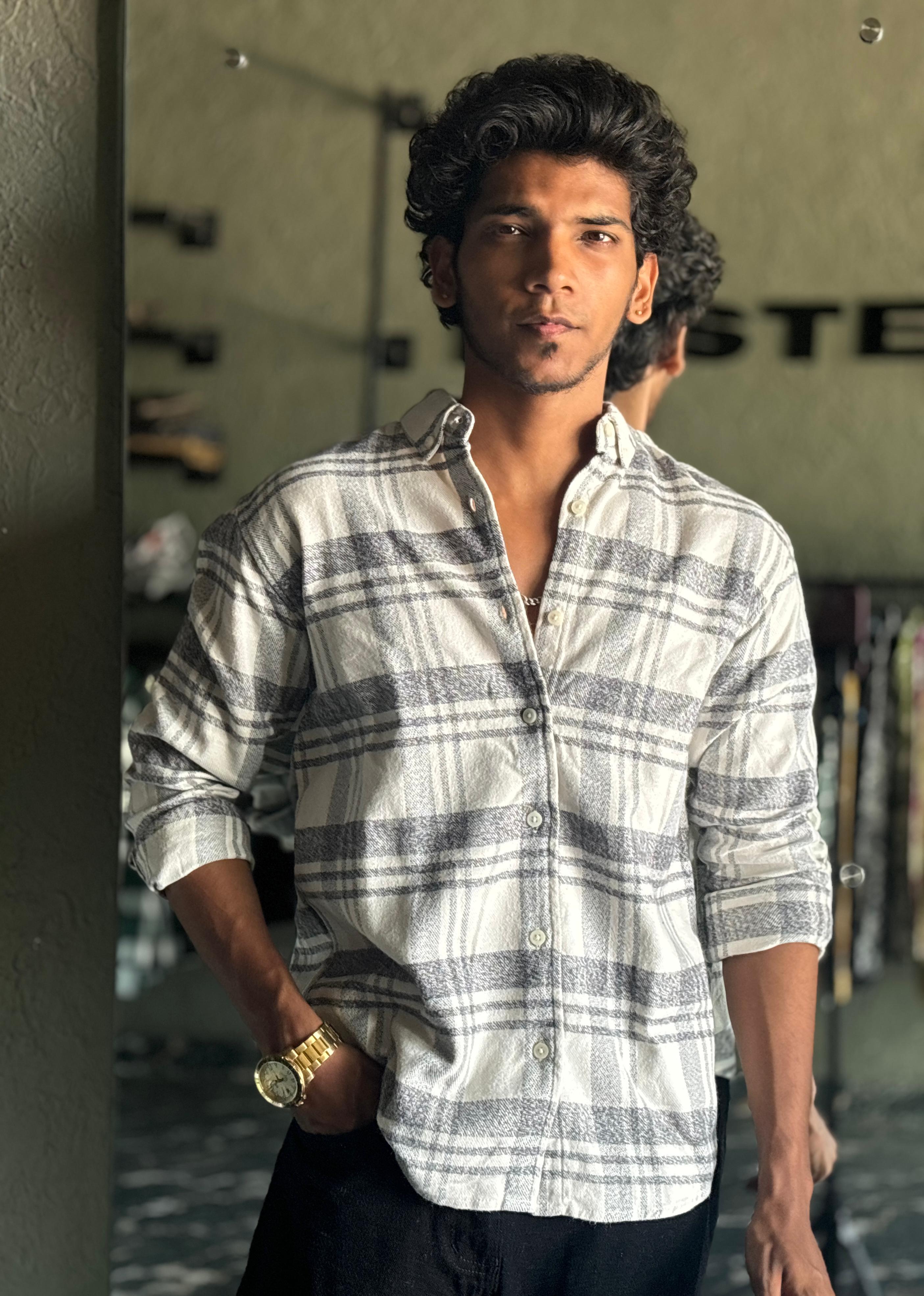 Grey and White Flannel Grey and White Flannel