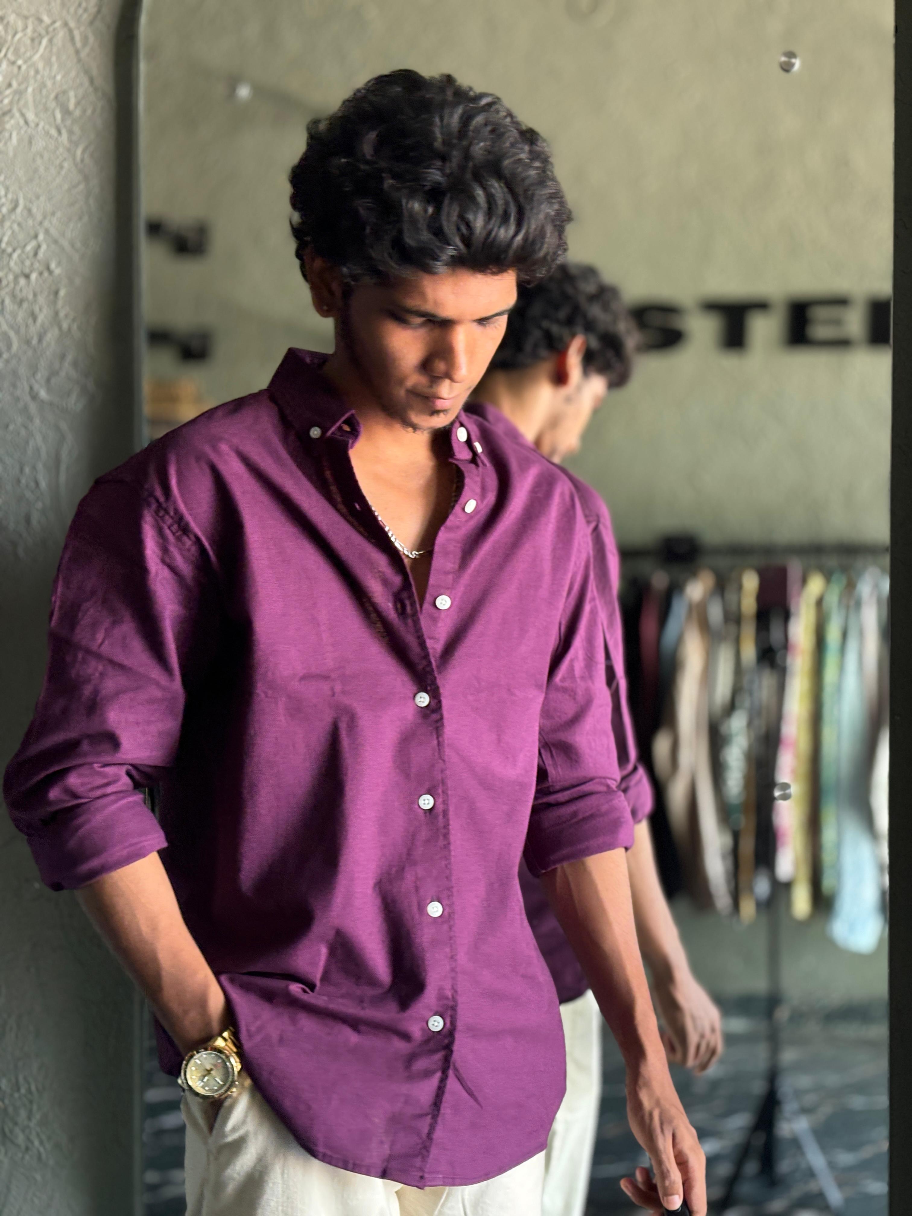 Mulberry solid shirt