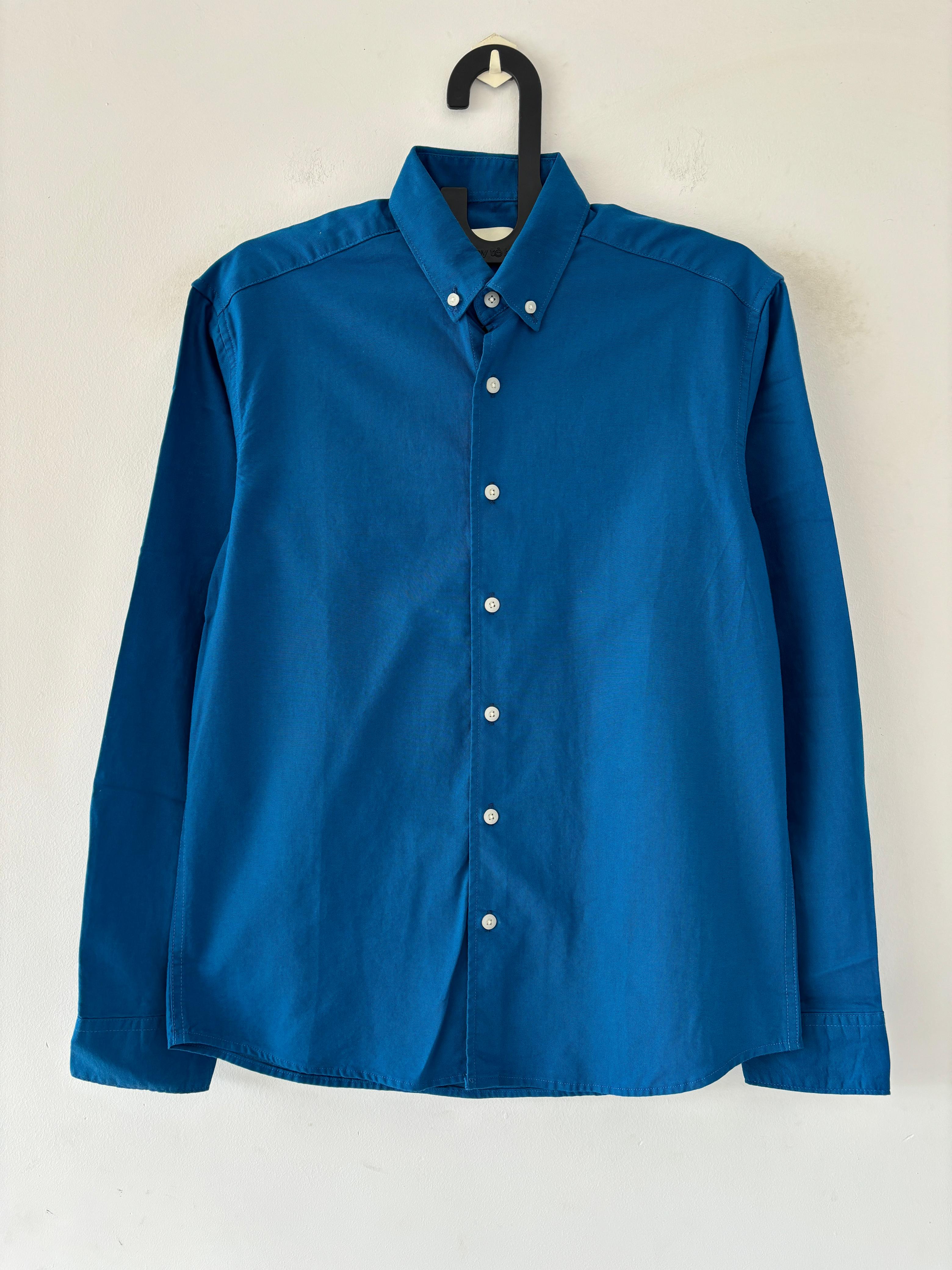 Royal blue solid shirt Royal blue solid shirt