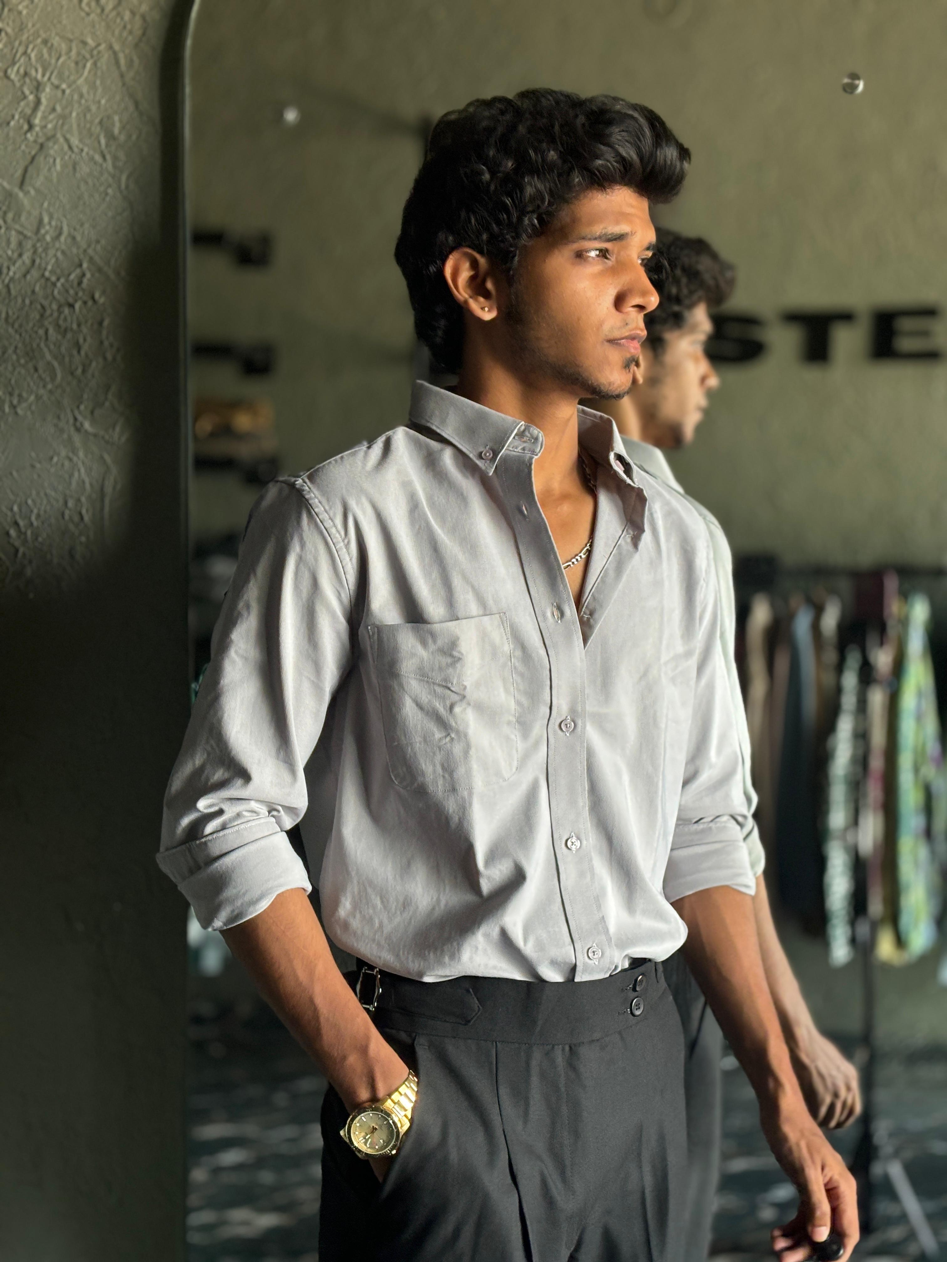 Silver oxford shirt Silver oxford shirt
