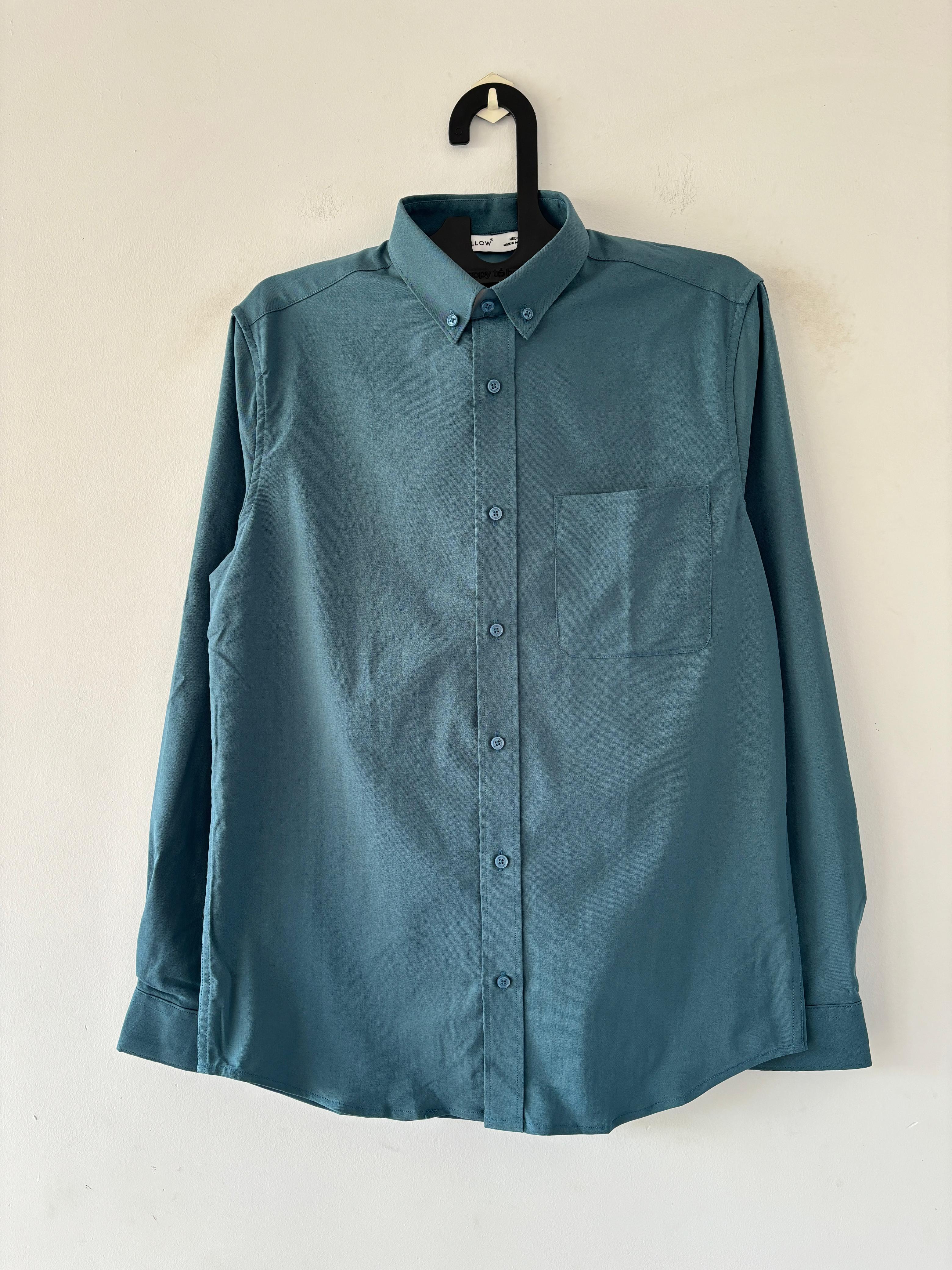 Peacock green oxford shirt