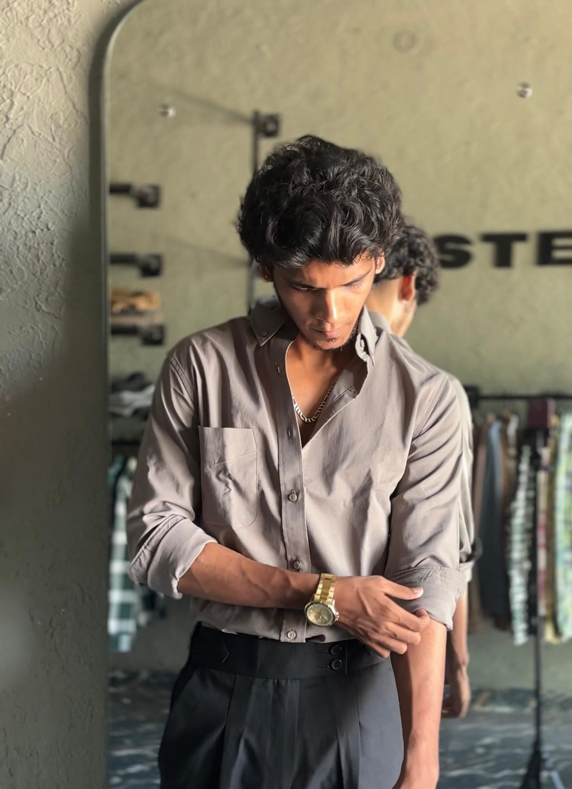 Grey oxford shirt Grey oxford shirt