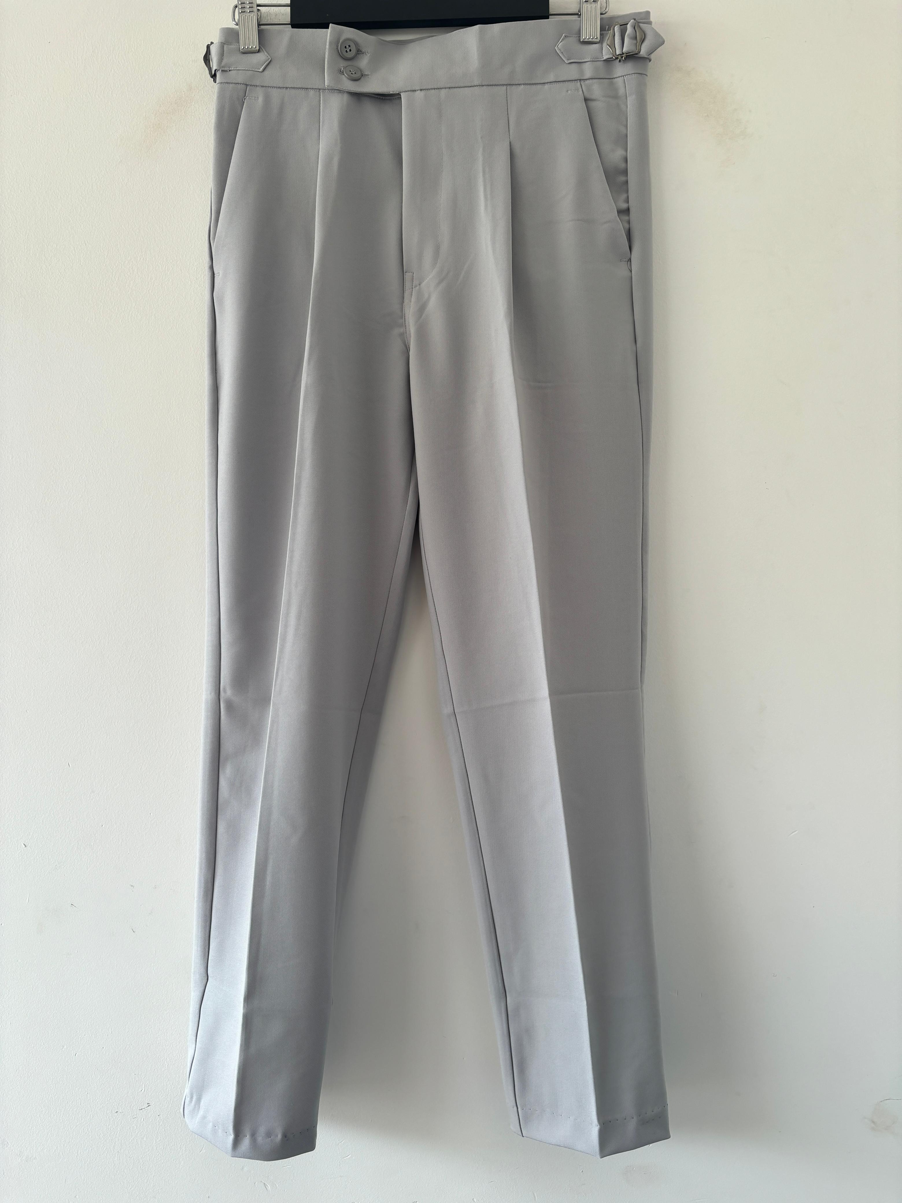 Light grey Italian Gurkha pant