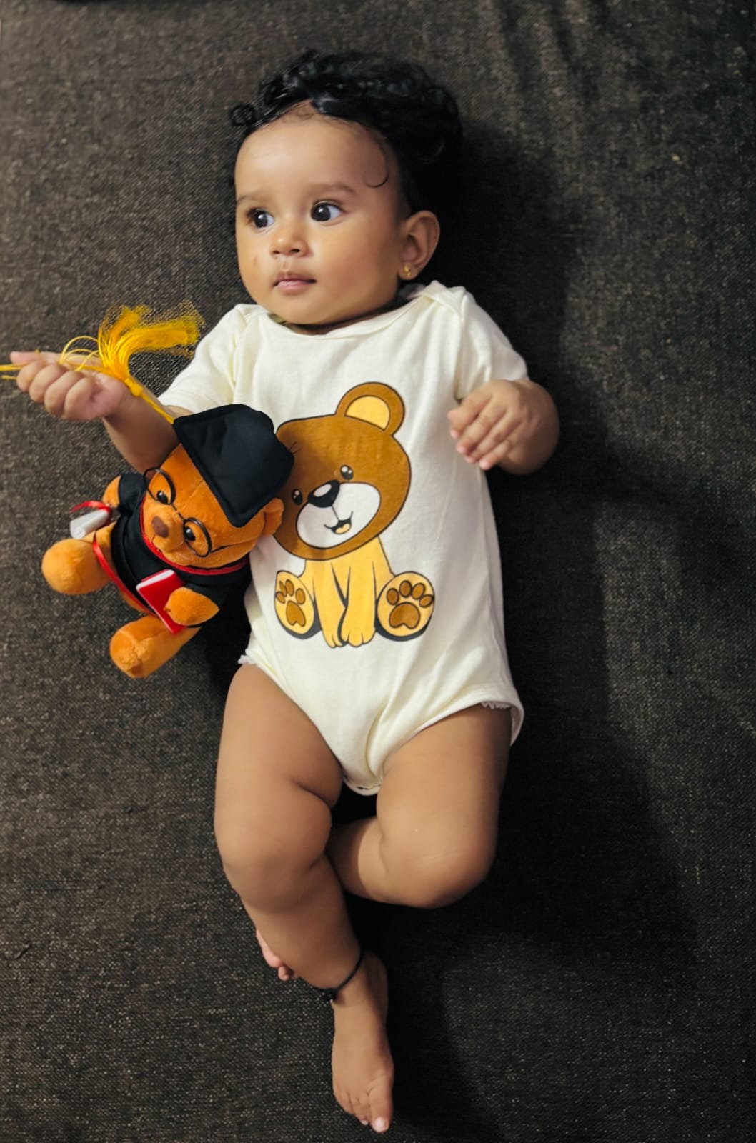 Cotton Romper - Yellow Teddy Cotton Romper - Yellow Teddy