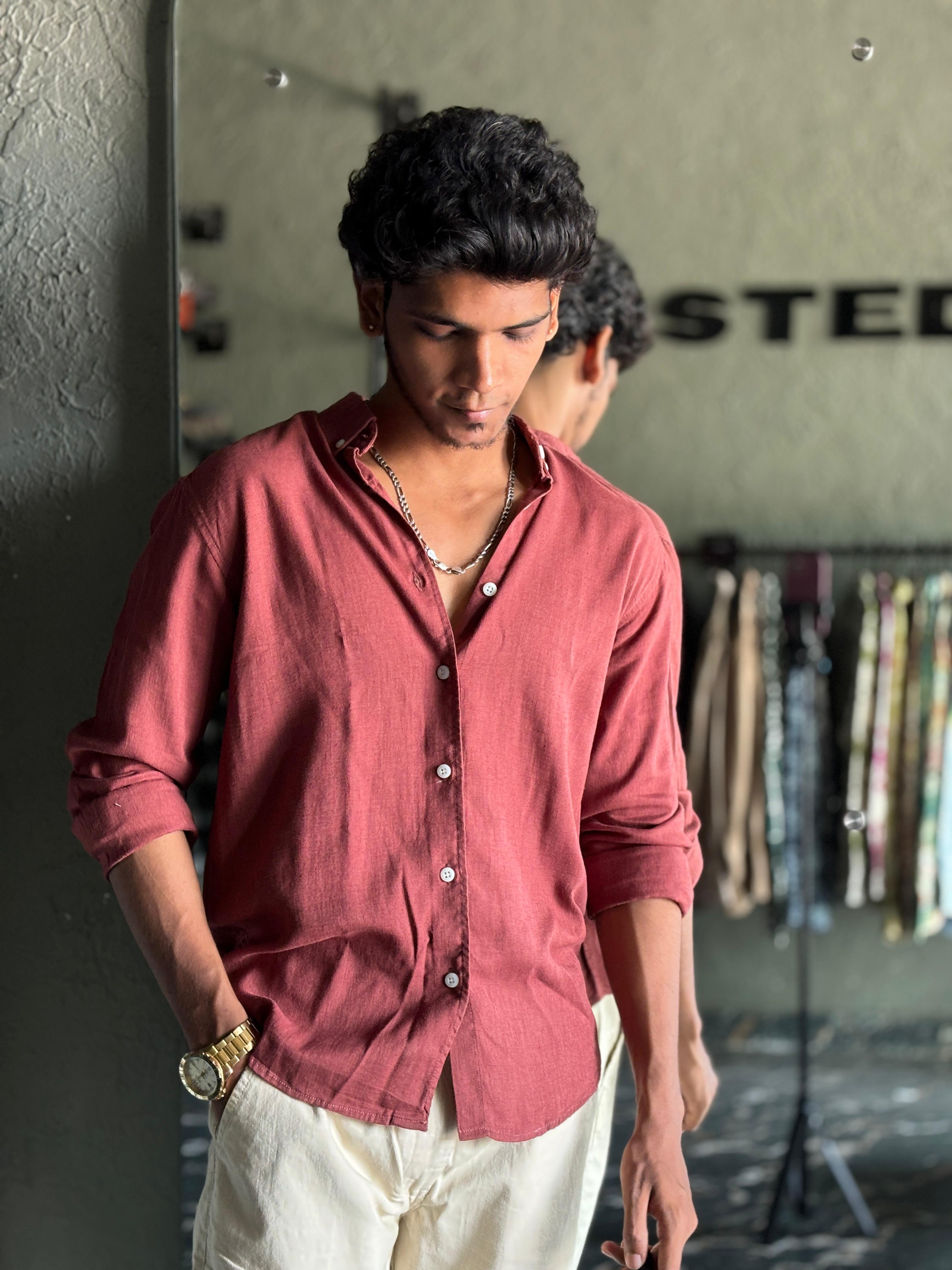 Dusty pink linen shirt Dusty pink linen shirt