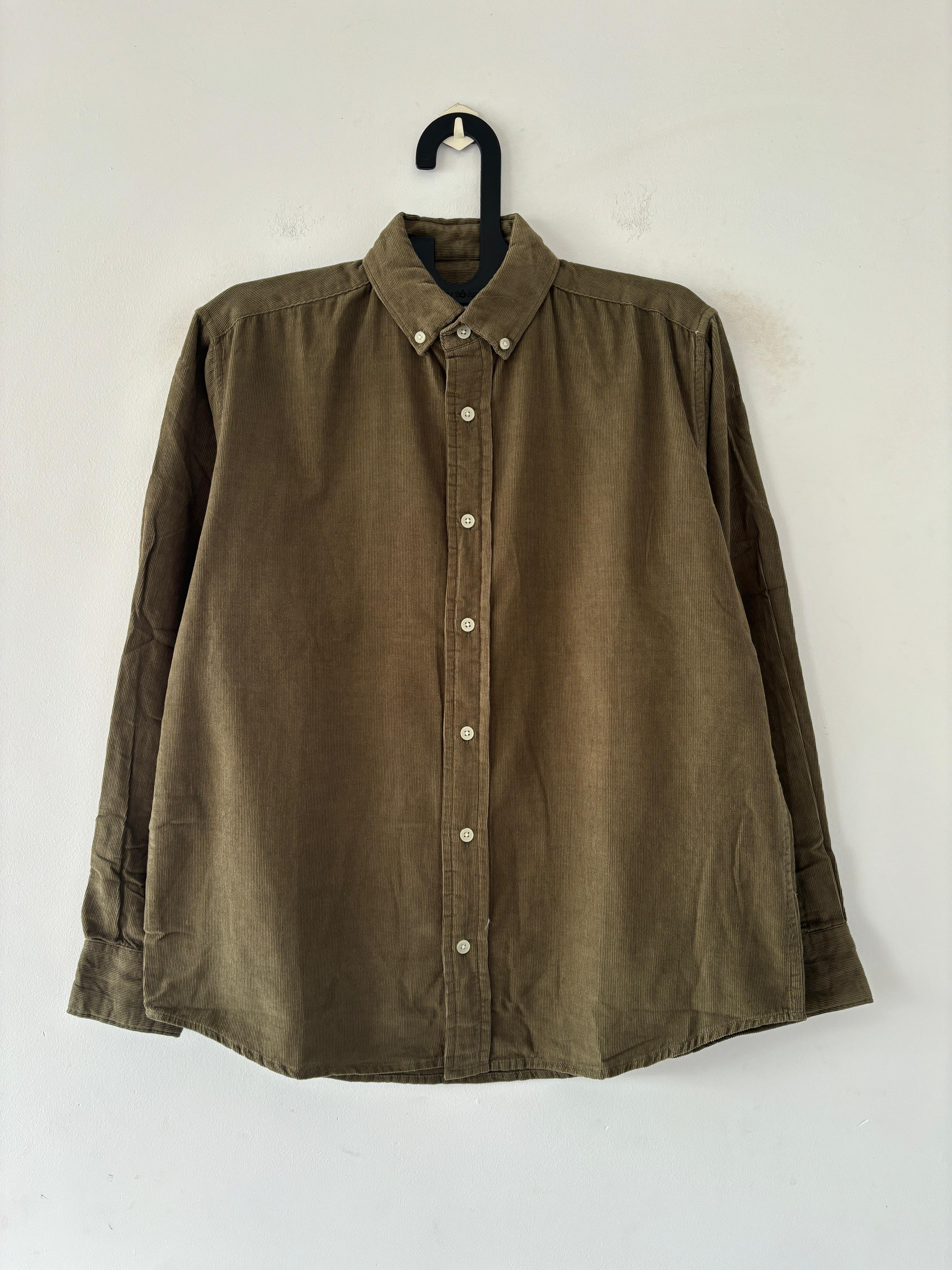Olive green corduroy shirt Olive green corduroy shirt