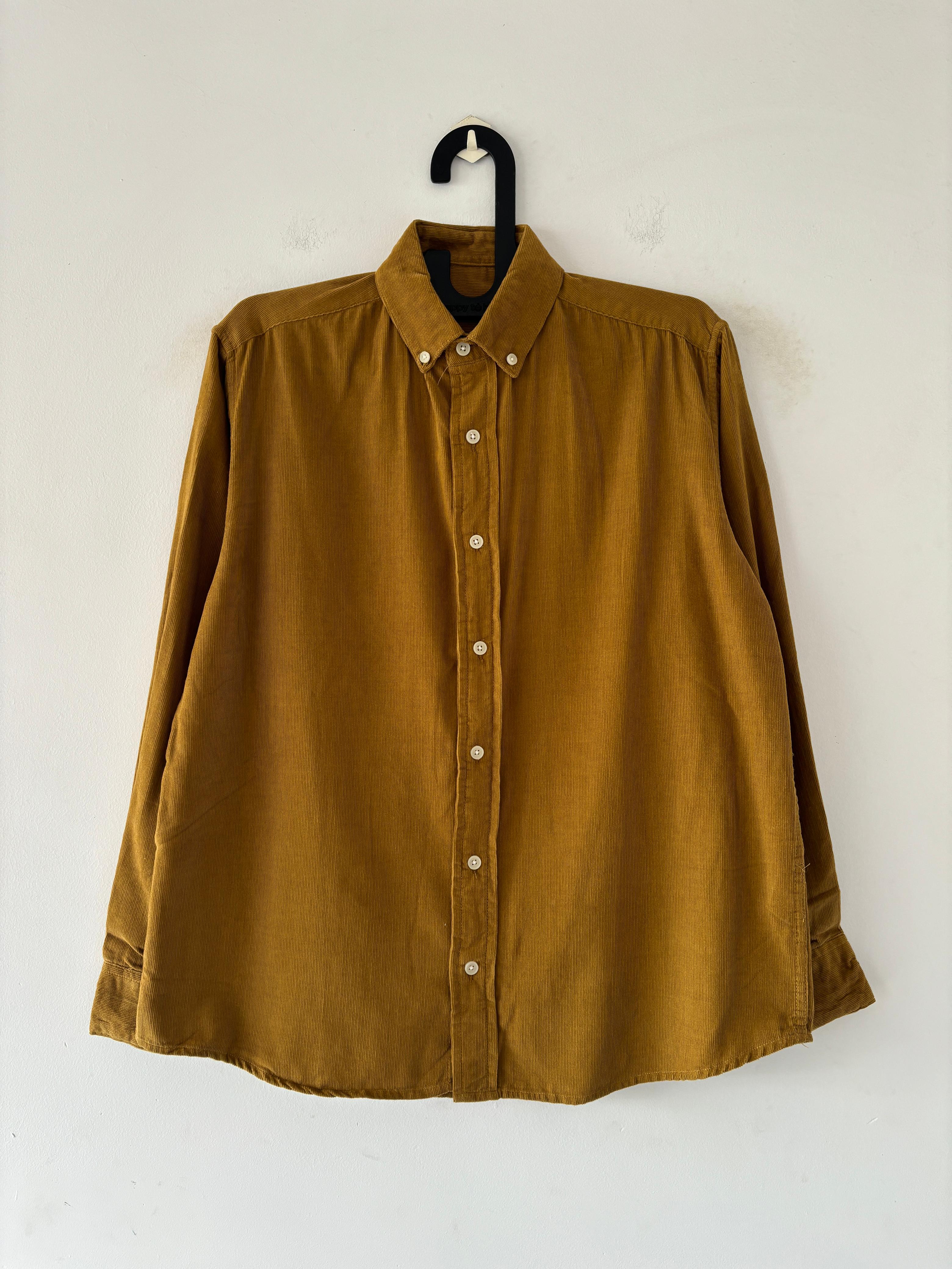 Mustard yellow corduroy shirt Mustard yellow corduroy shirt