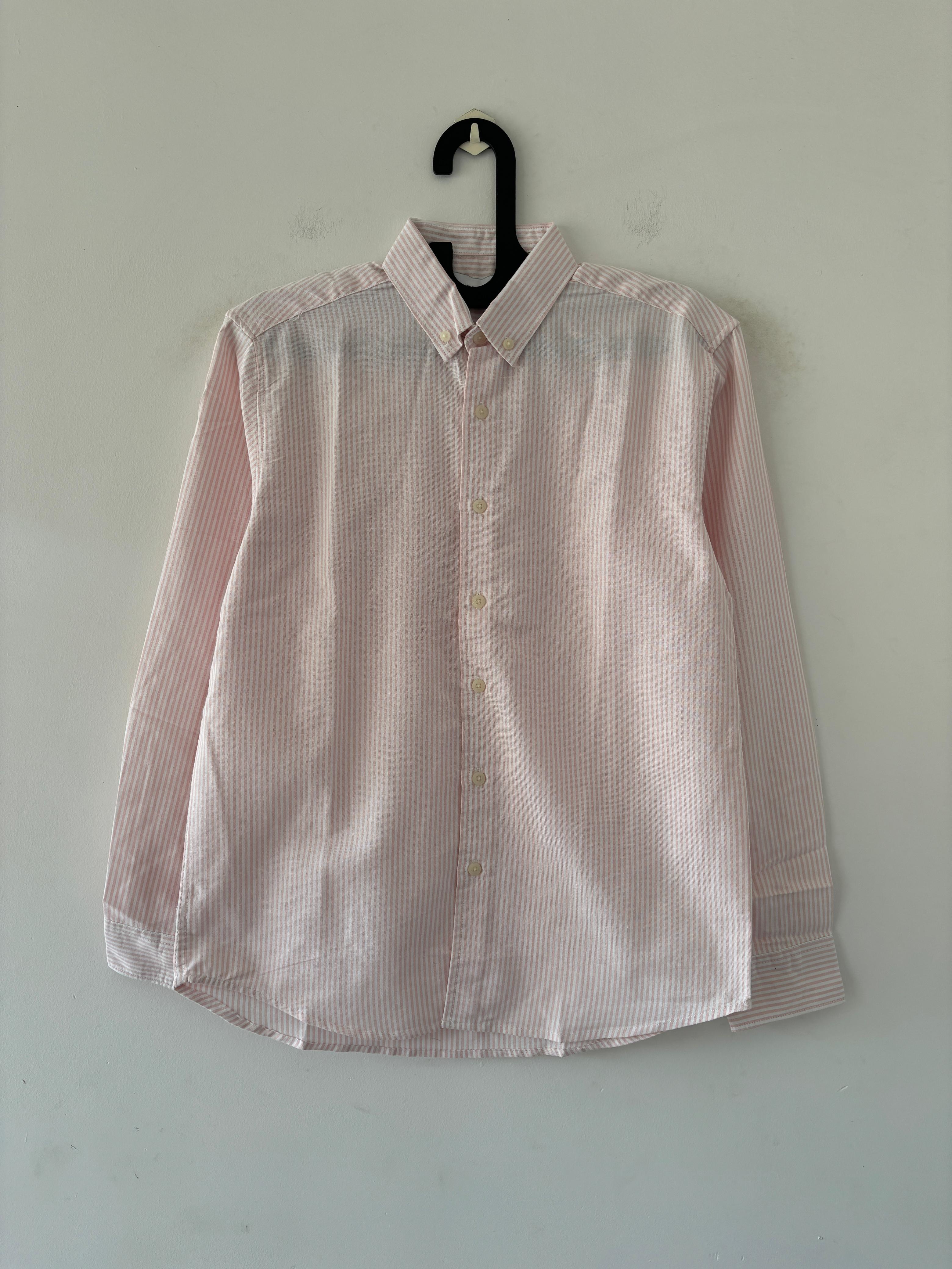 Soft Pink old money stripes shirt Soft Pink old money stripes shirt