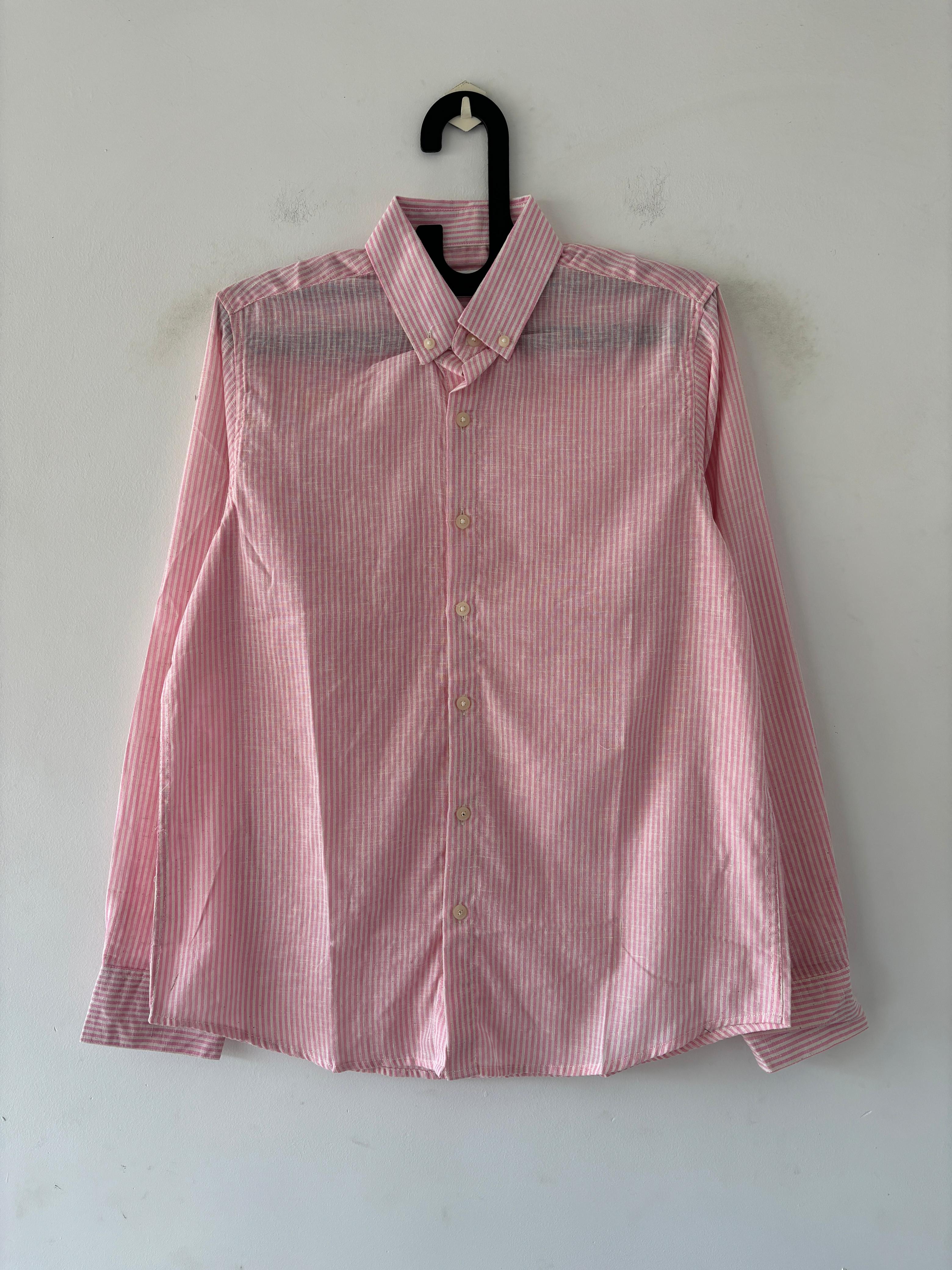 Taffy pink old money stripes shirt Taffy pink old money stripes shirt