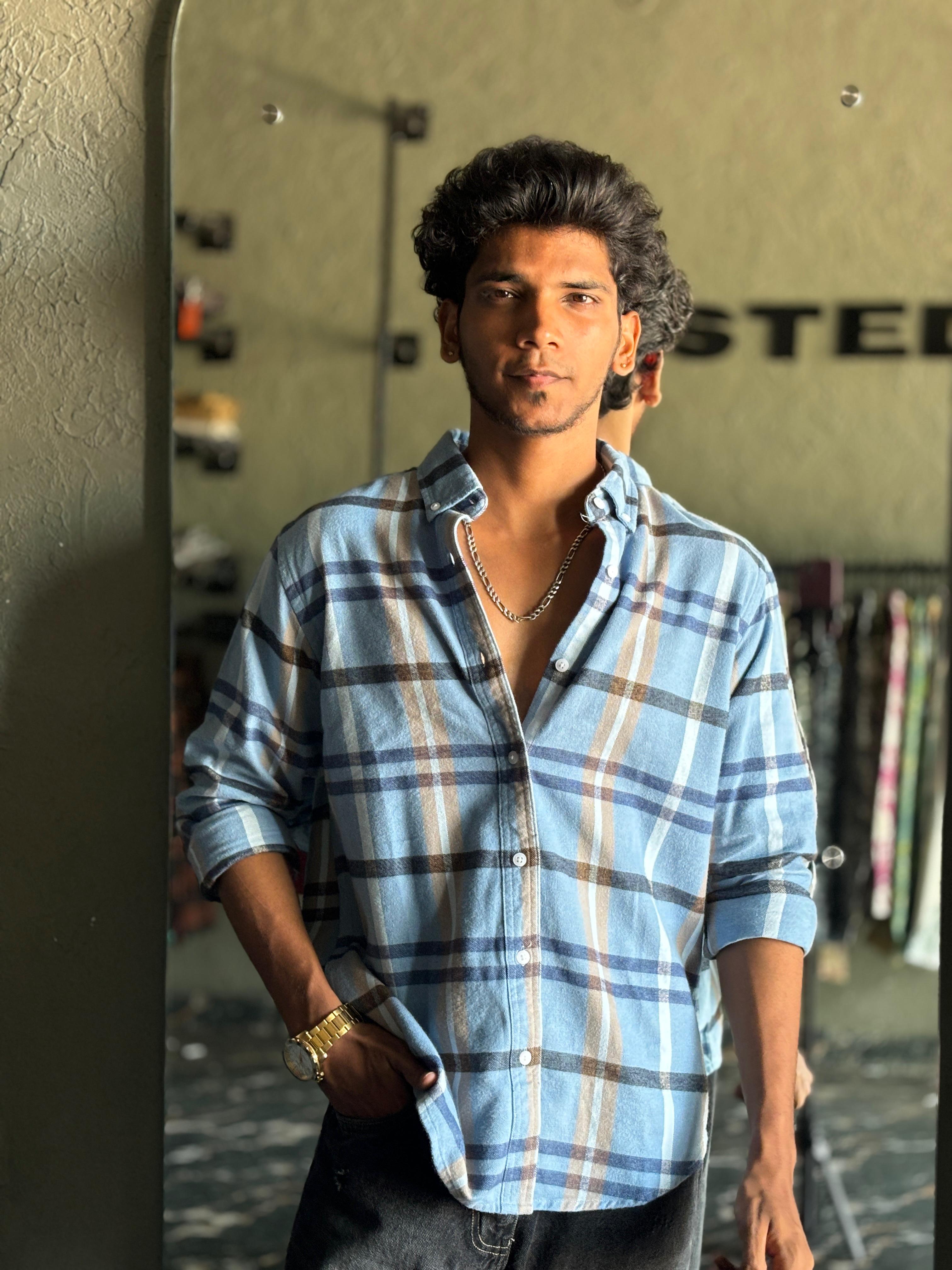 Muted blue Flannels shirt Muted blue Flannels shirt