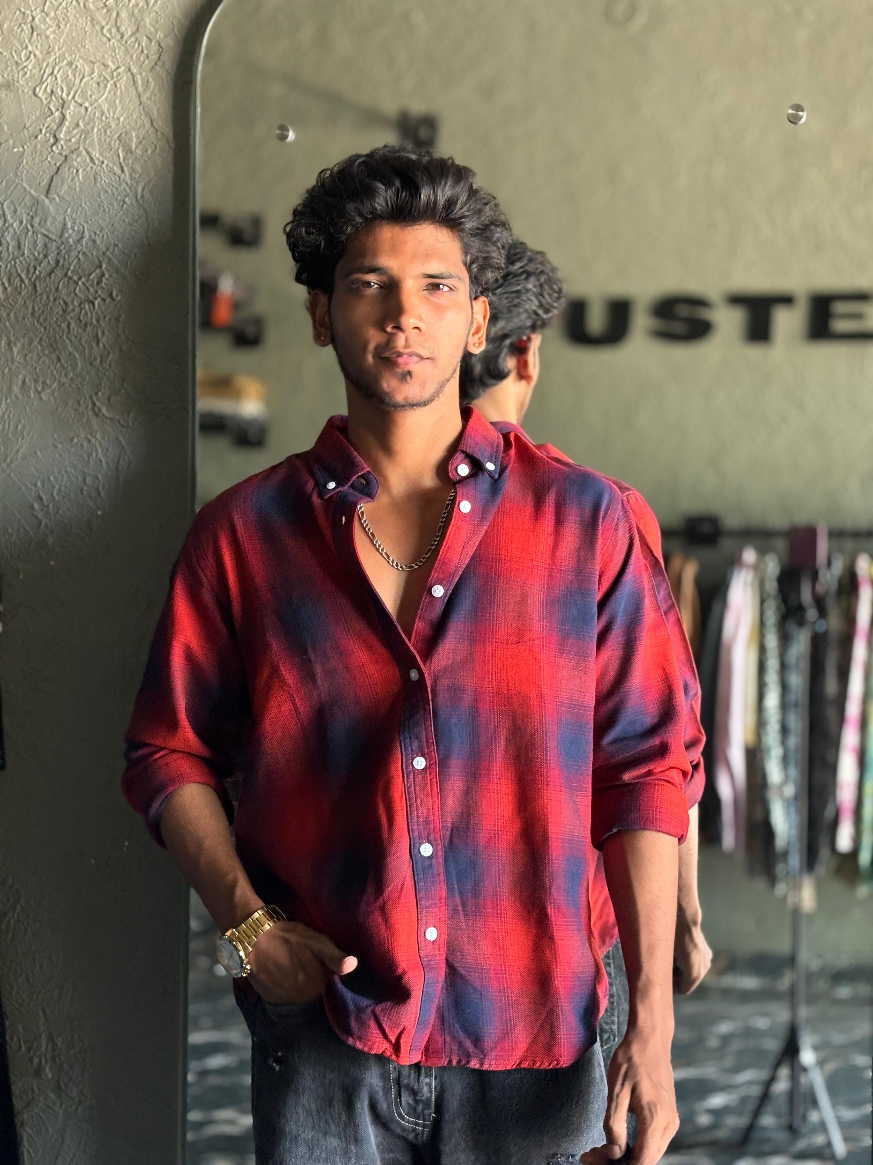 Red & Navy Flannels shirt Red & Navy Flannels shirt