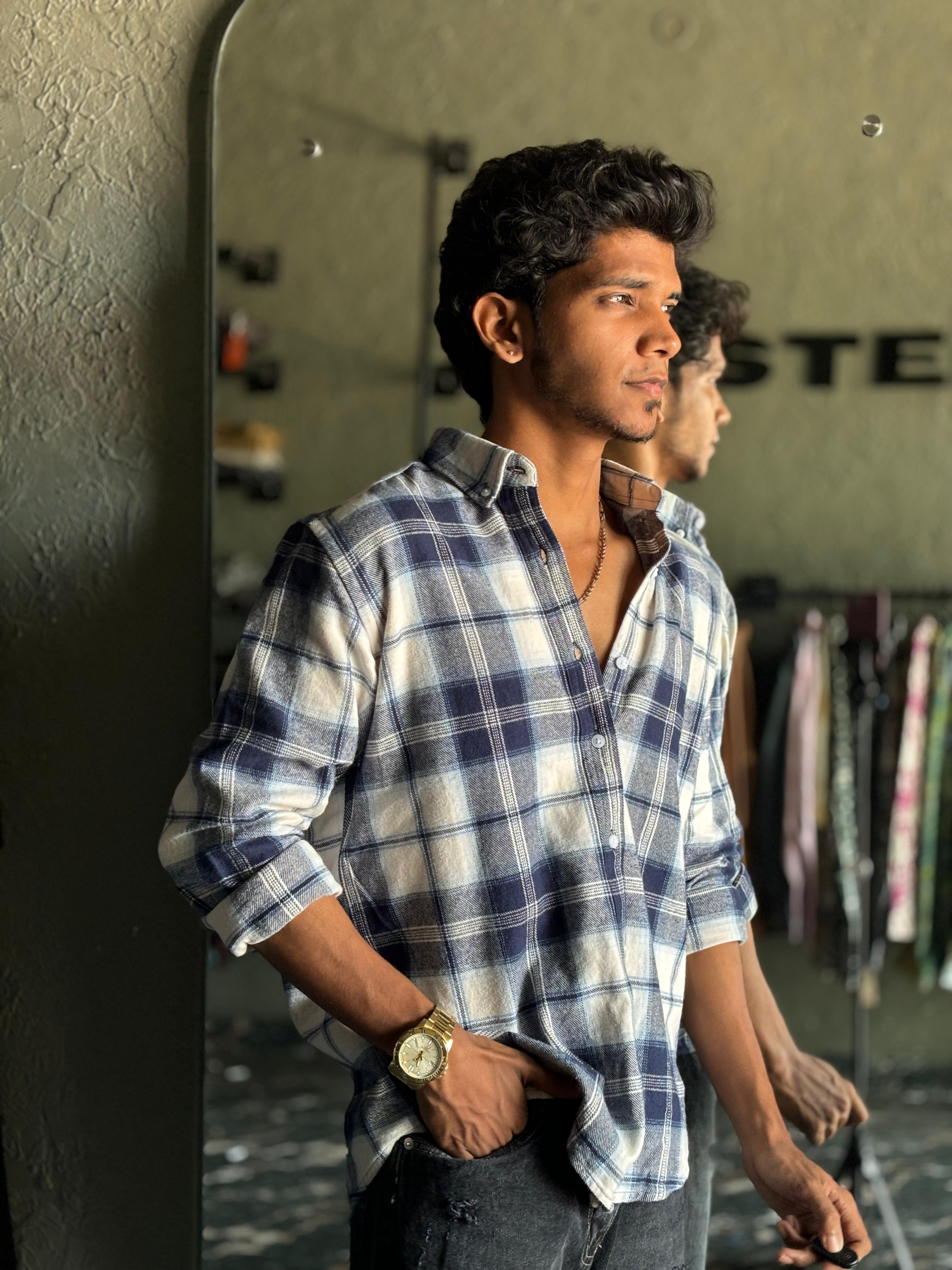 Navy & White Flannels shirt Navy & White Flannels shirt