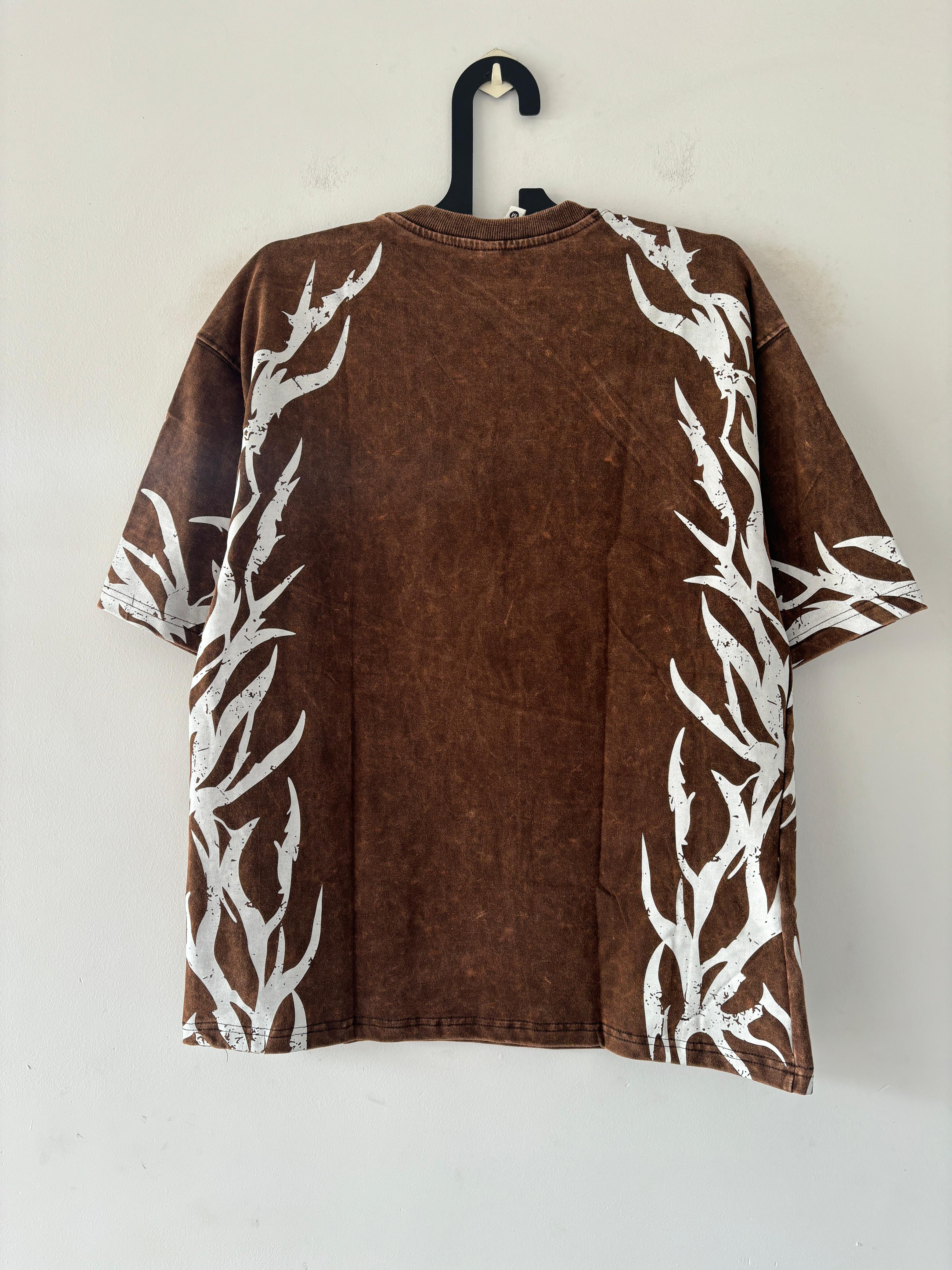 Caramel acid-washed Oversized