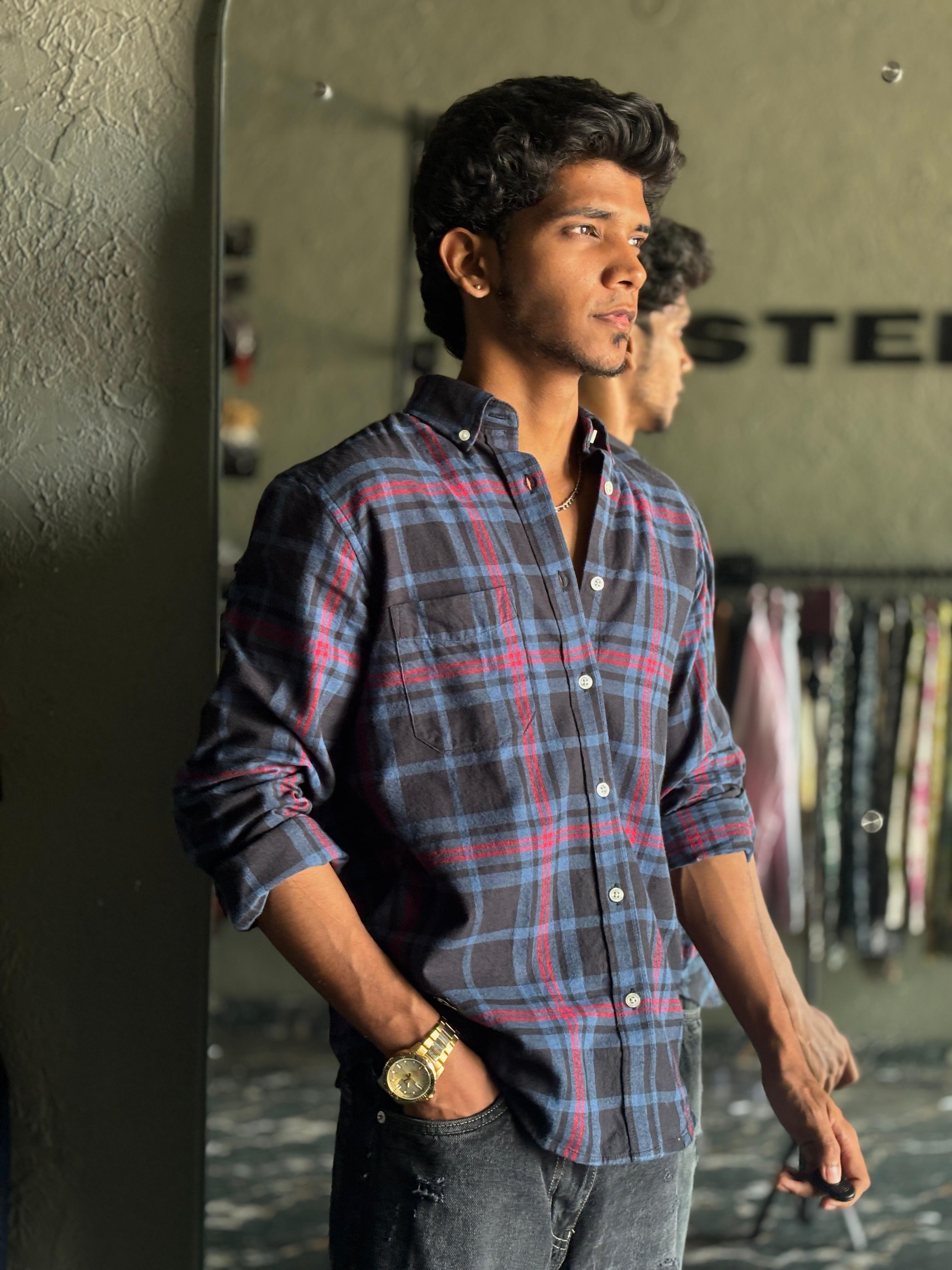 Blue & red Flannels shirt Blue & red Flannels shirt