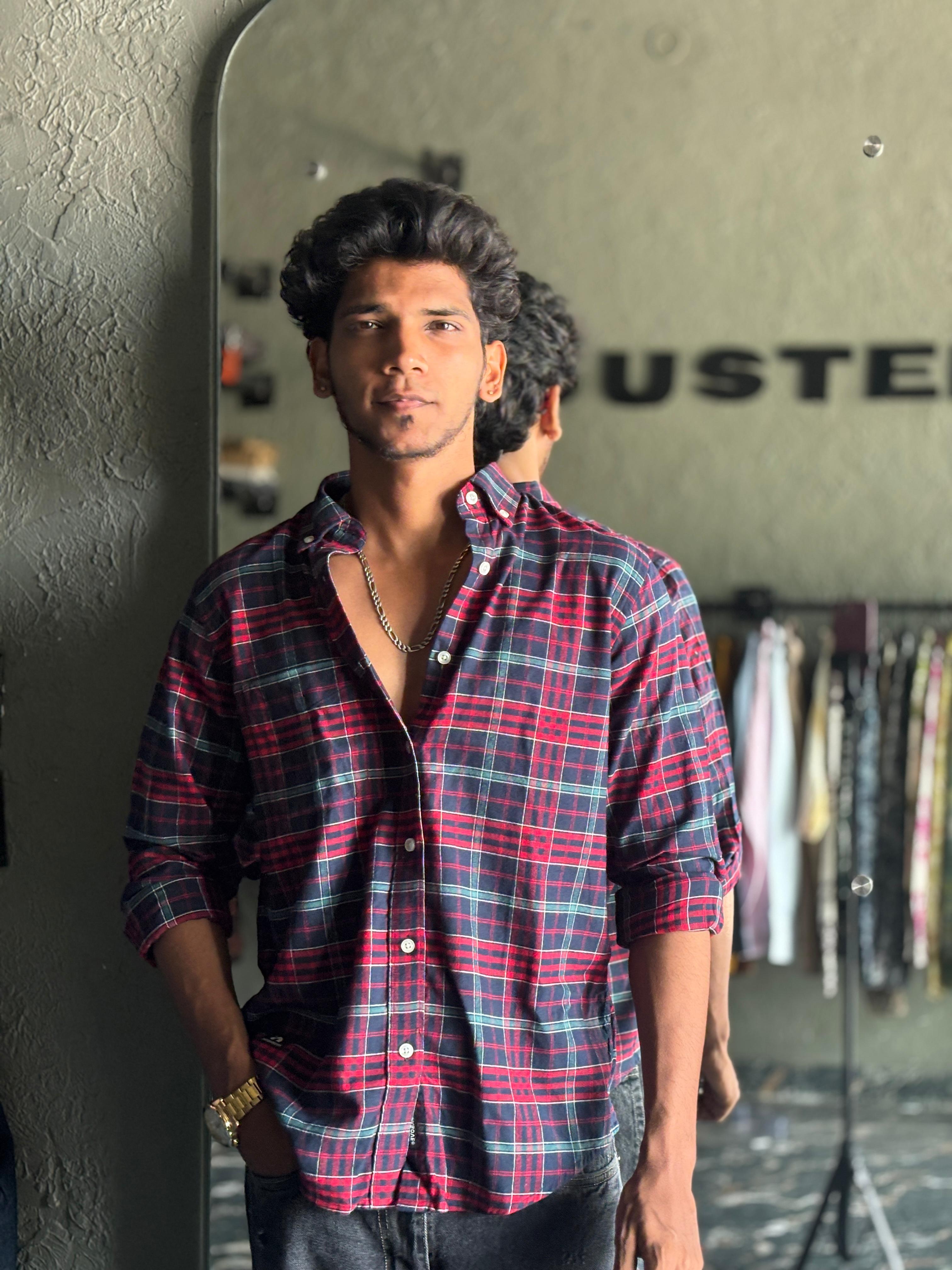 Magenta & Navy Flannels shirt Magenta & Navy Flannels shirt
