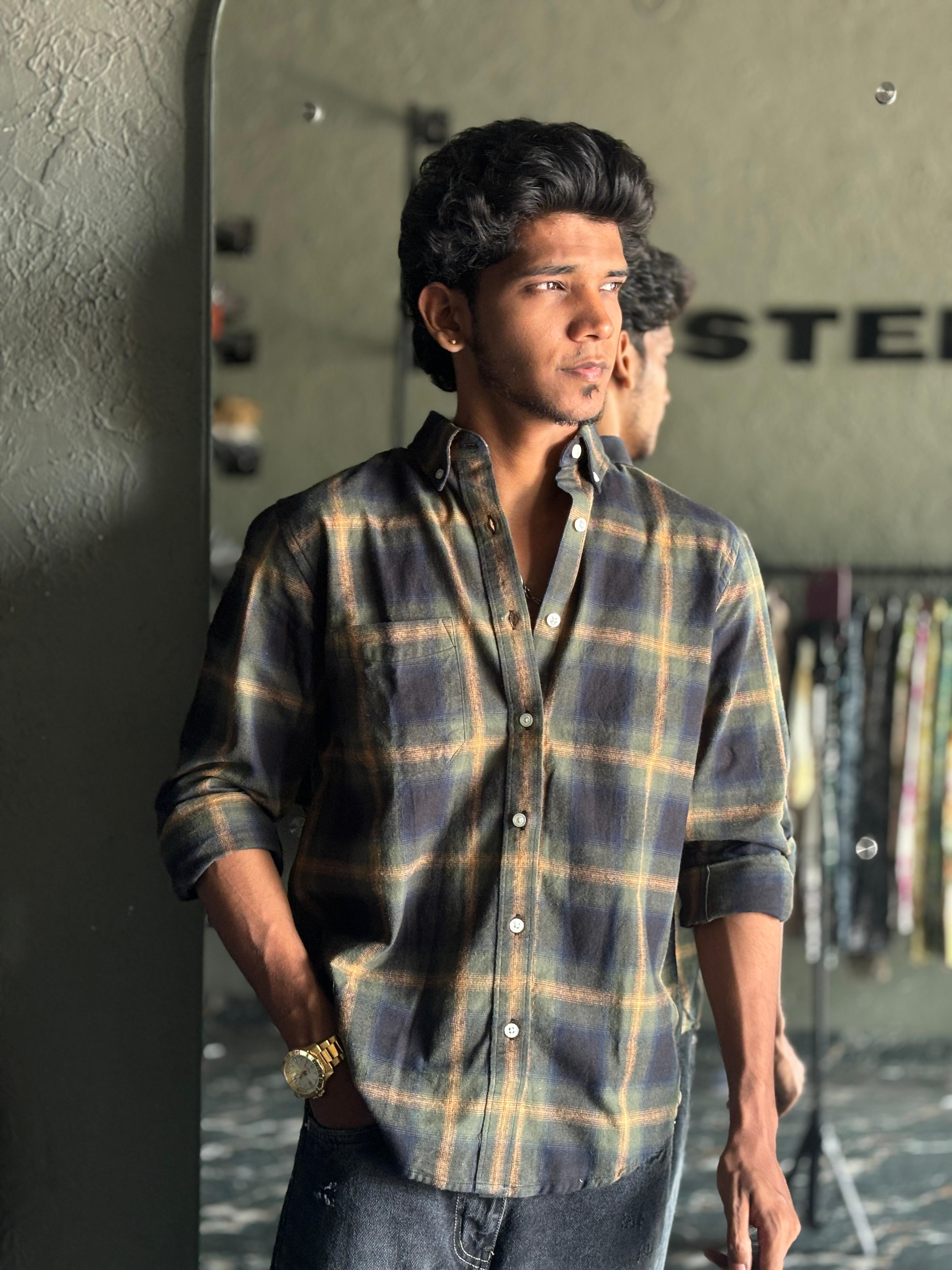 Green & Navy Flannels shirt Green & Navy Flannels shirt