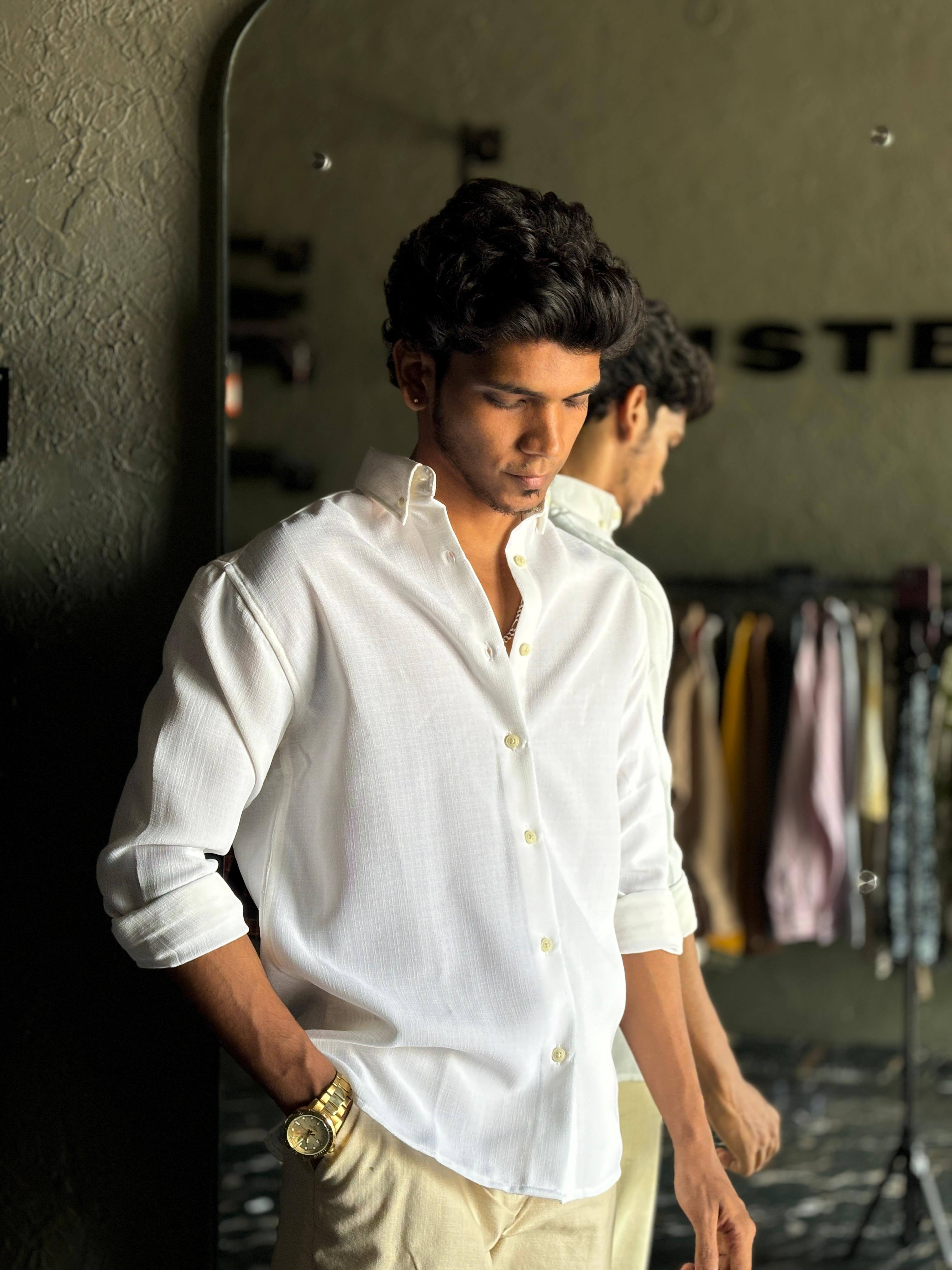 White Linen blended shirt White Linen blended shirt