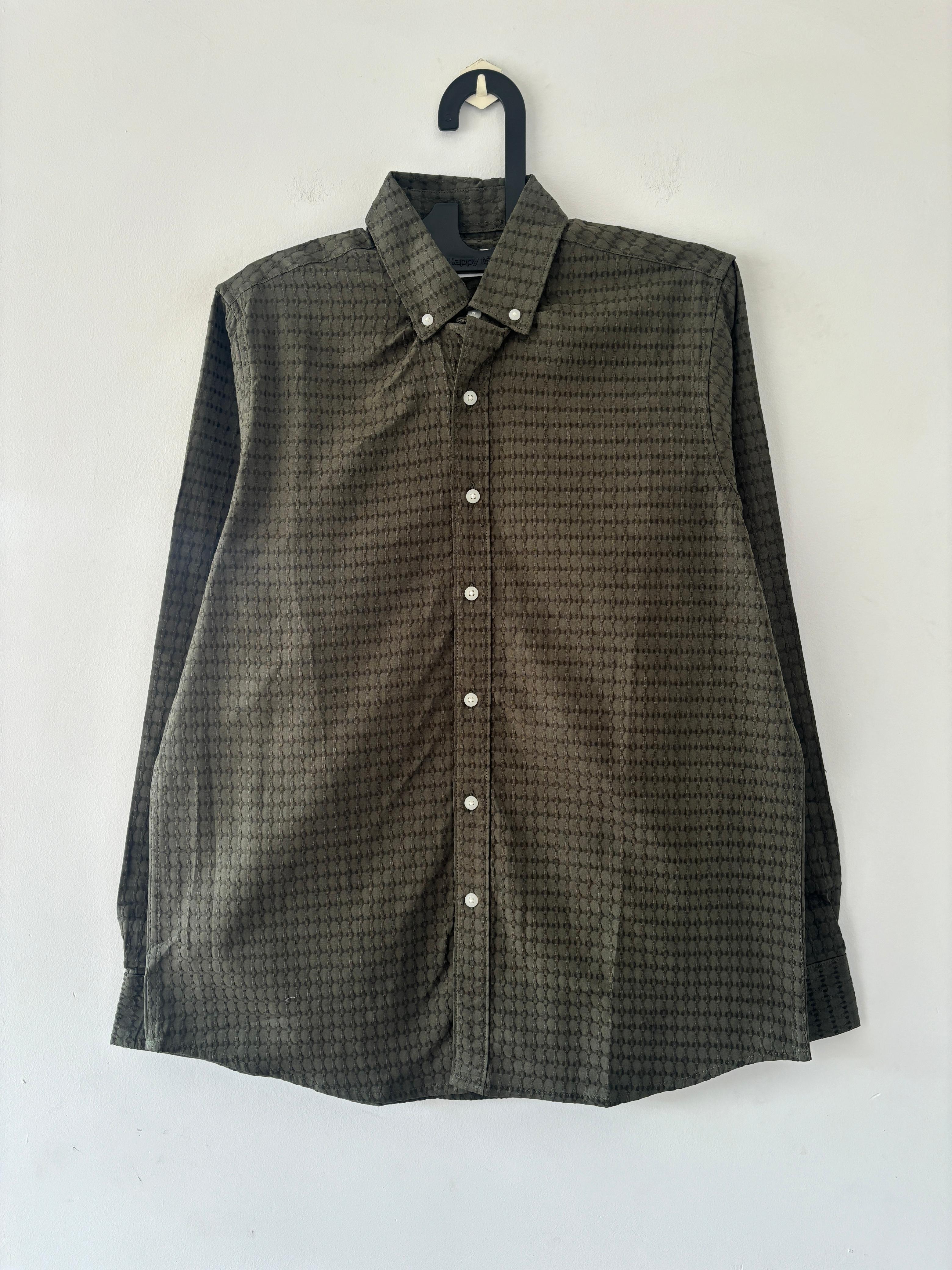 Olive textured shirt Olive textured shirt