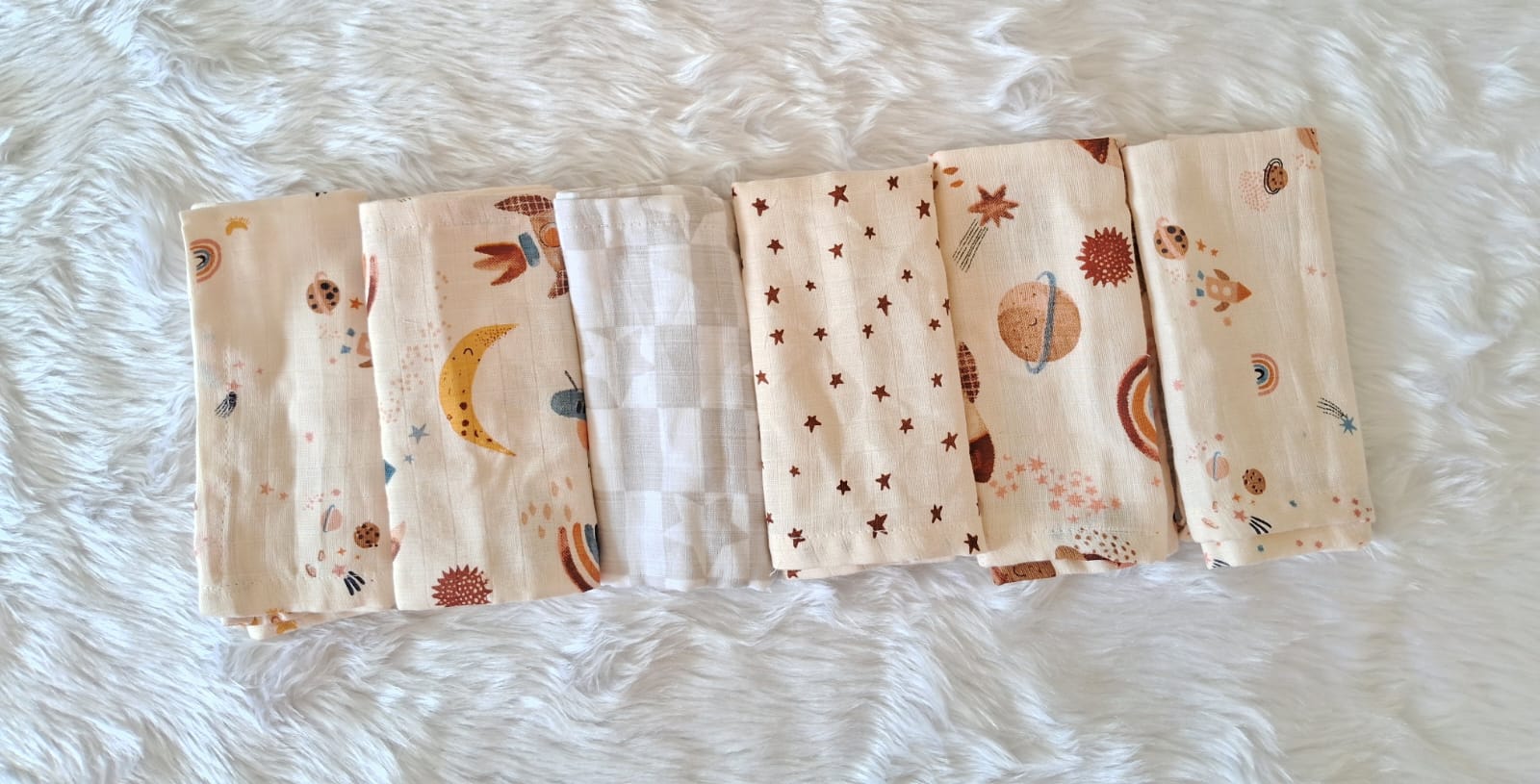 Muslin Baby towel small-5 combo (Assorted Prints) Muslin Baby towel small-5 combo (Assorted Prints)