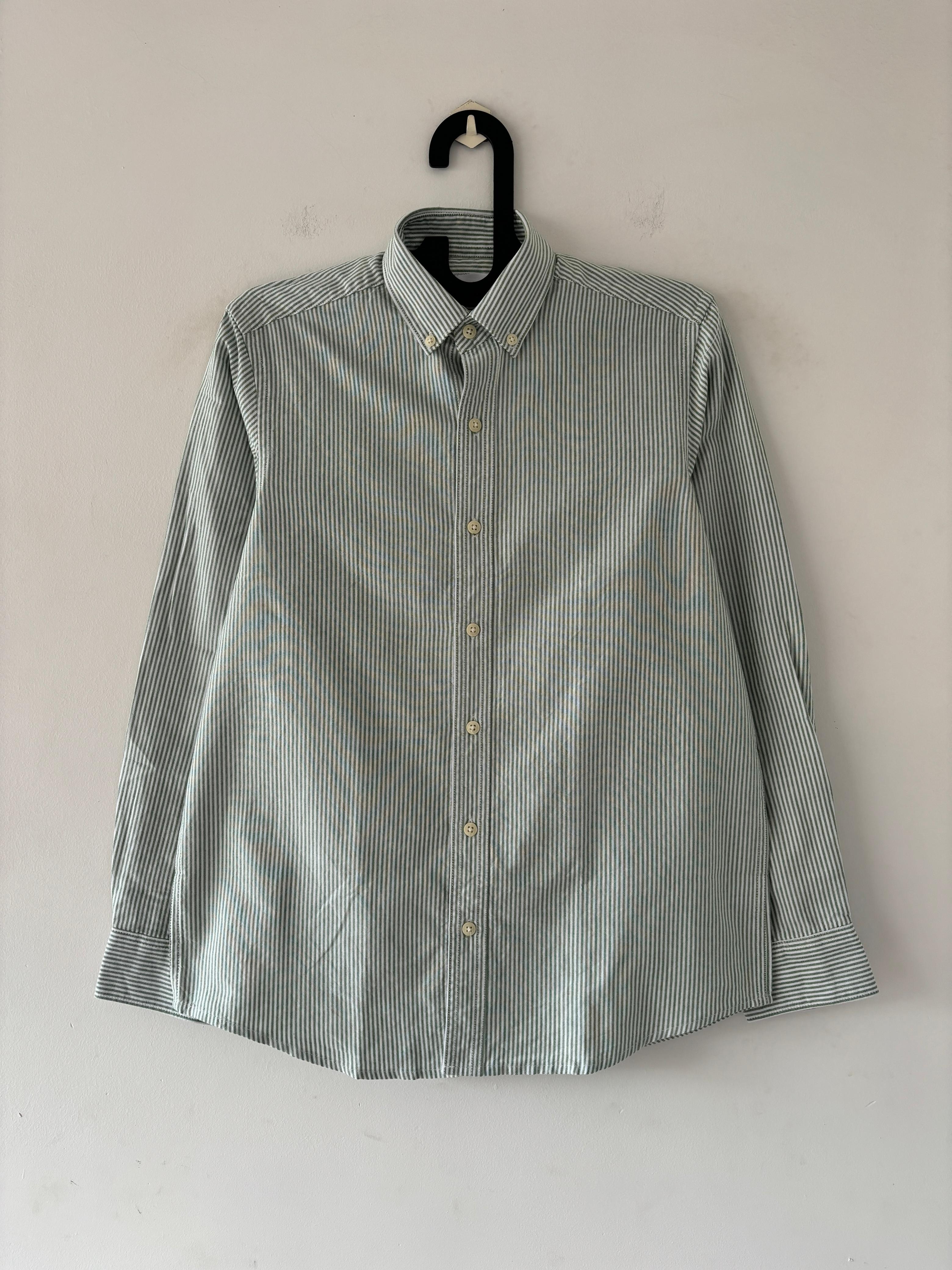 Green old money stripes shirts