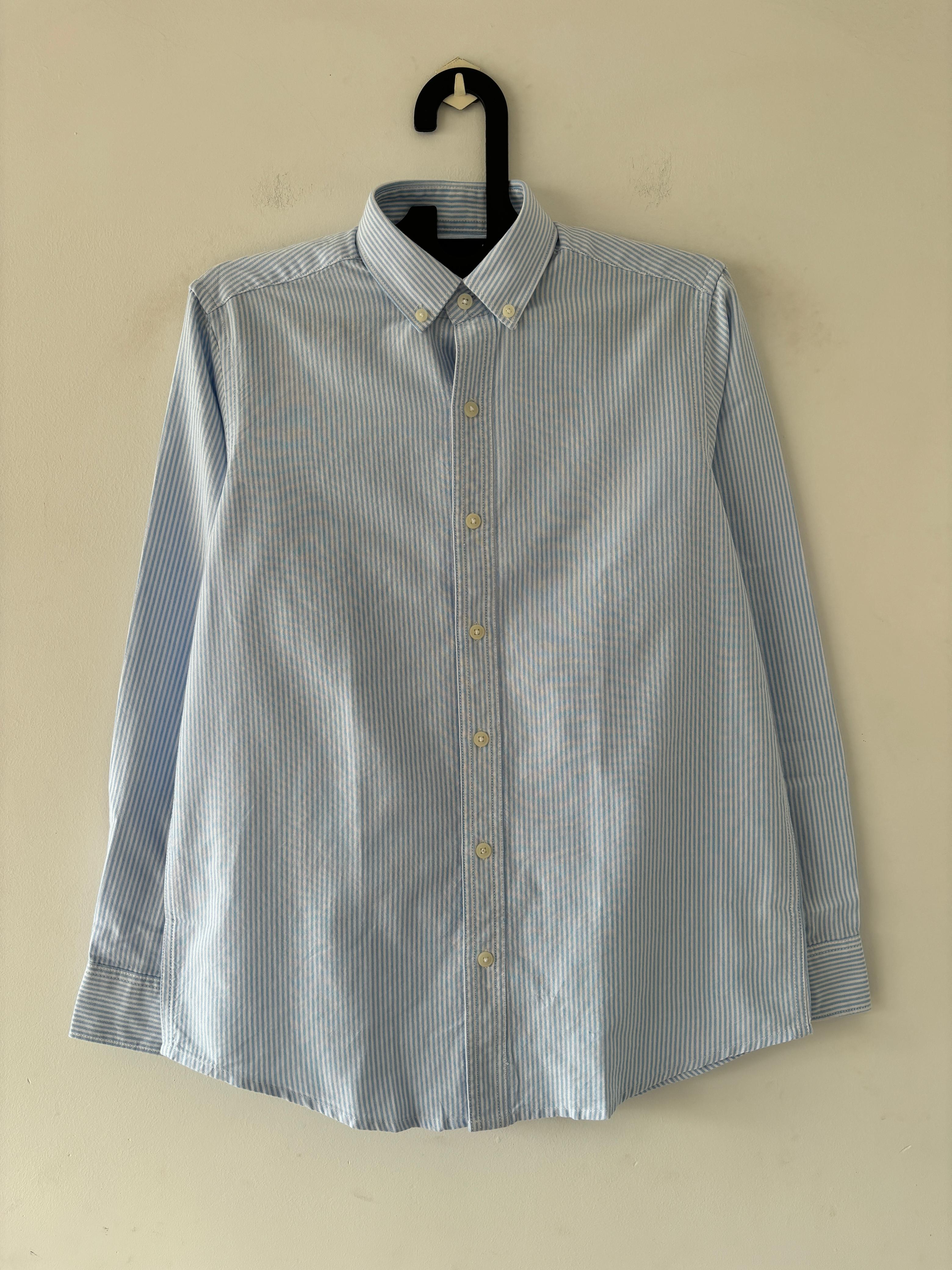 Blue old money stripes shirts