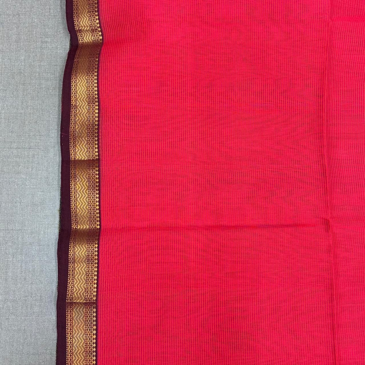 Maheshwari Silk Kosa Pallu Saree #5