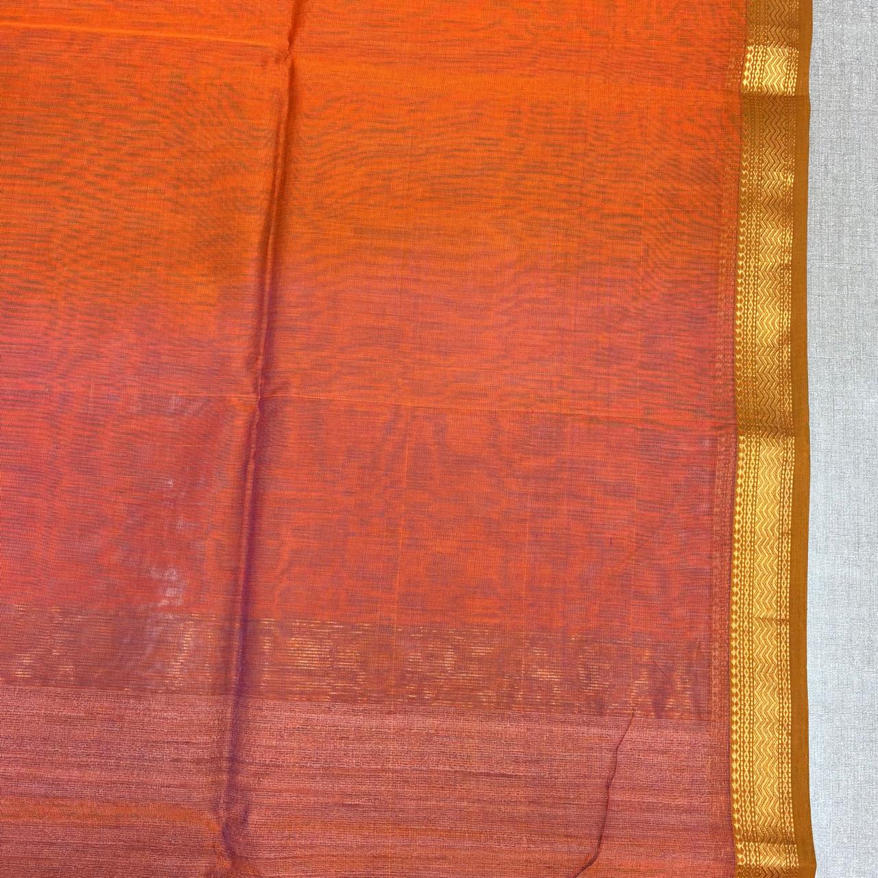 Maheshwari Silk Dual Tone Kosa Pallu Saree #8