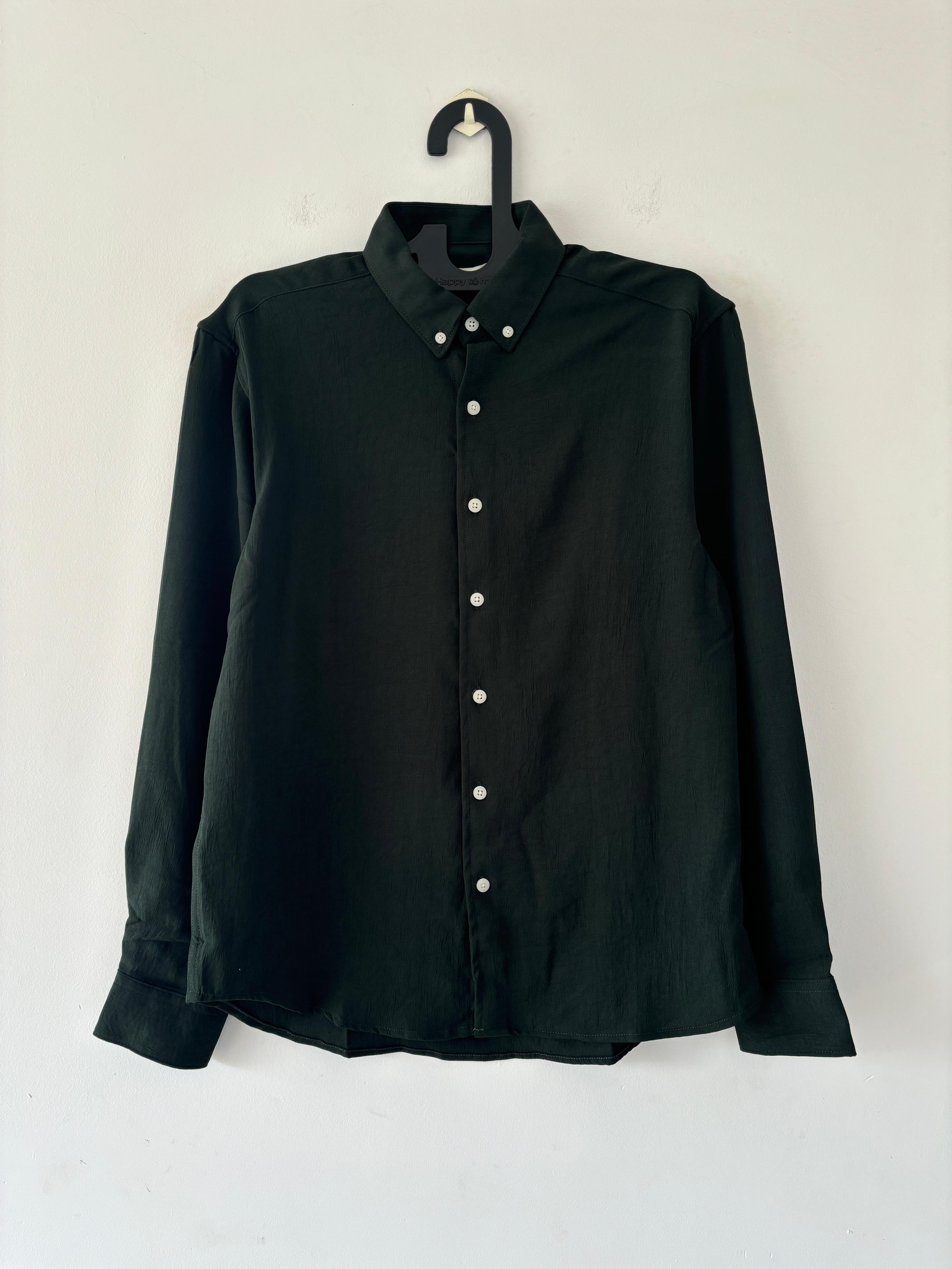 Emerald green crushed shirt