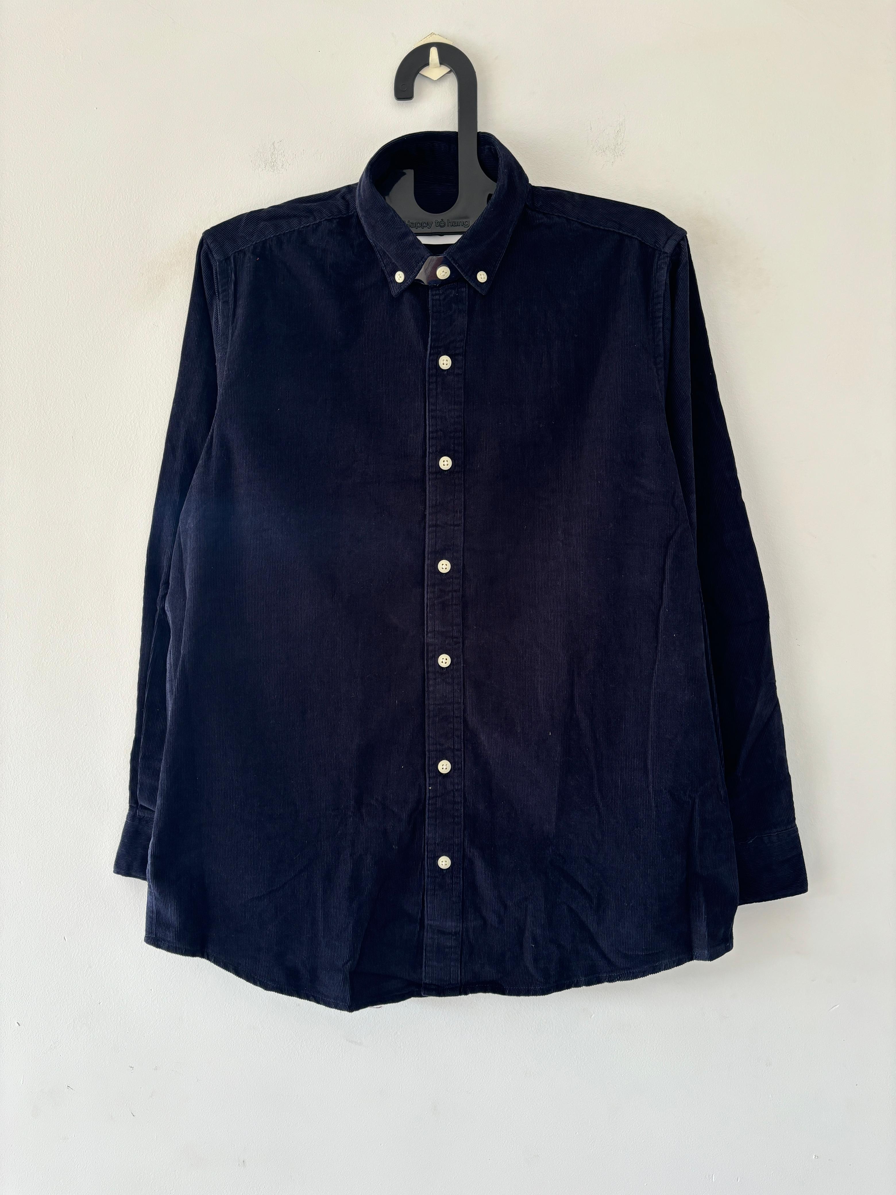 Navy blue corduroy shirts