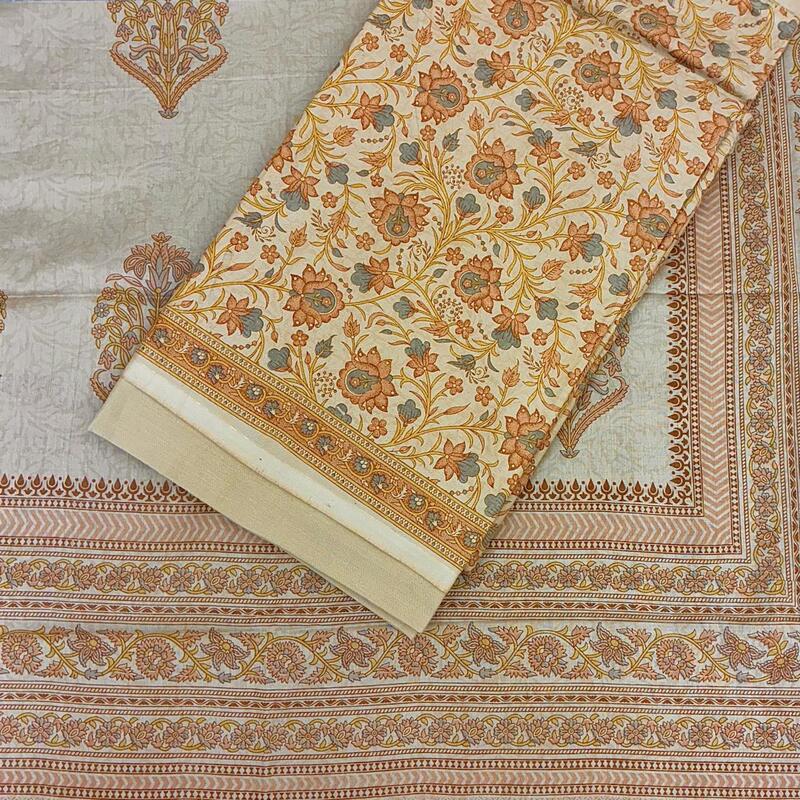 Cotton Hand Block Printed Suit Set #8