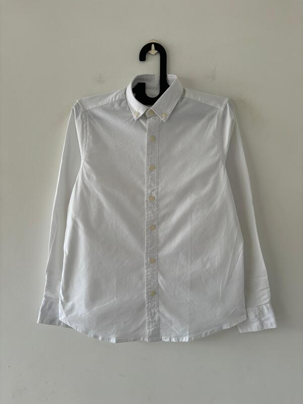 White solid shirt