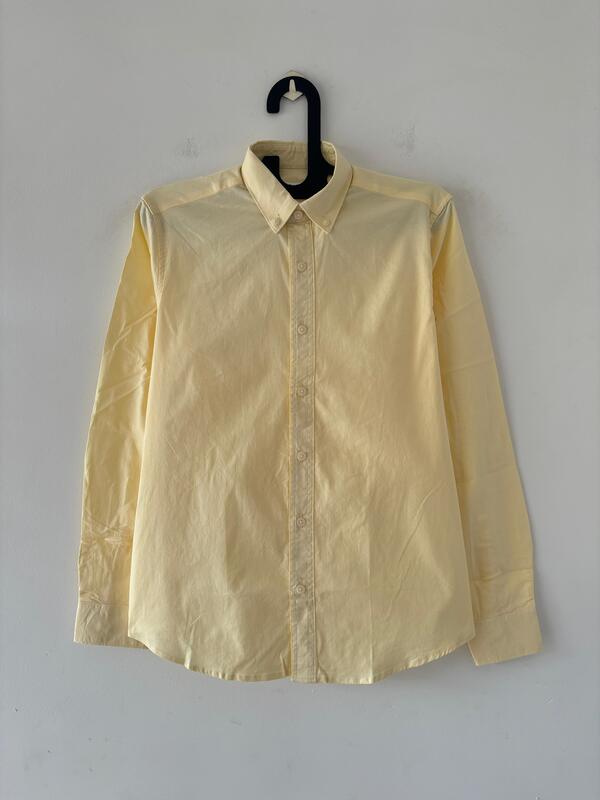 Buttercream yellow solid shirt