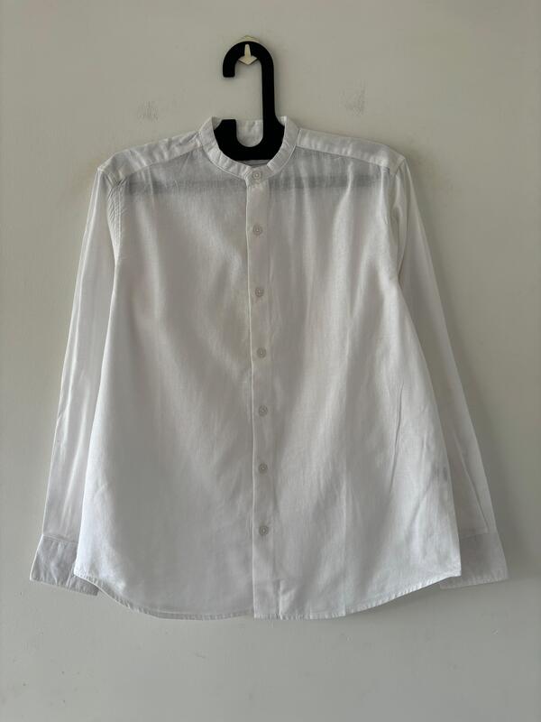 white linen mandarin
