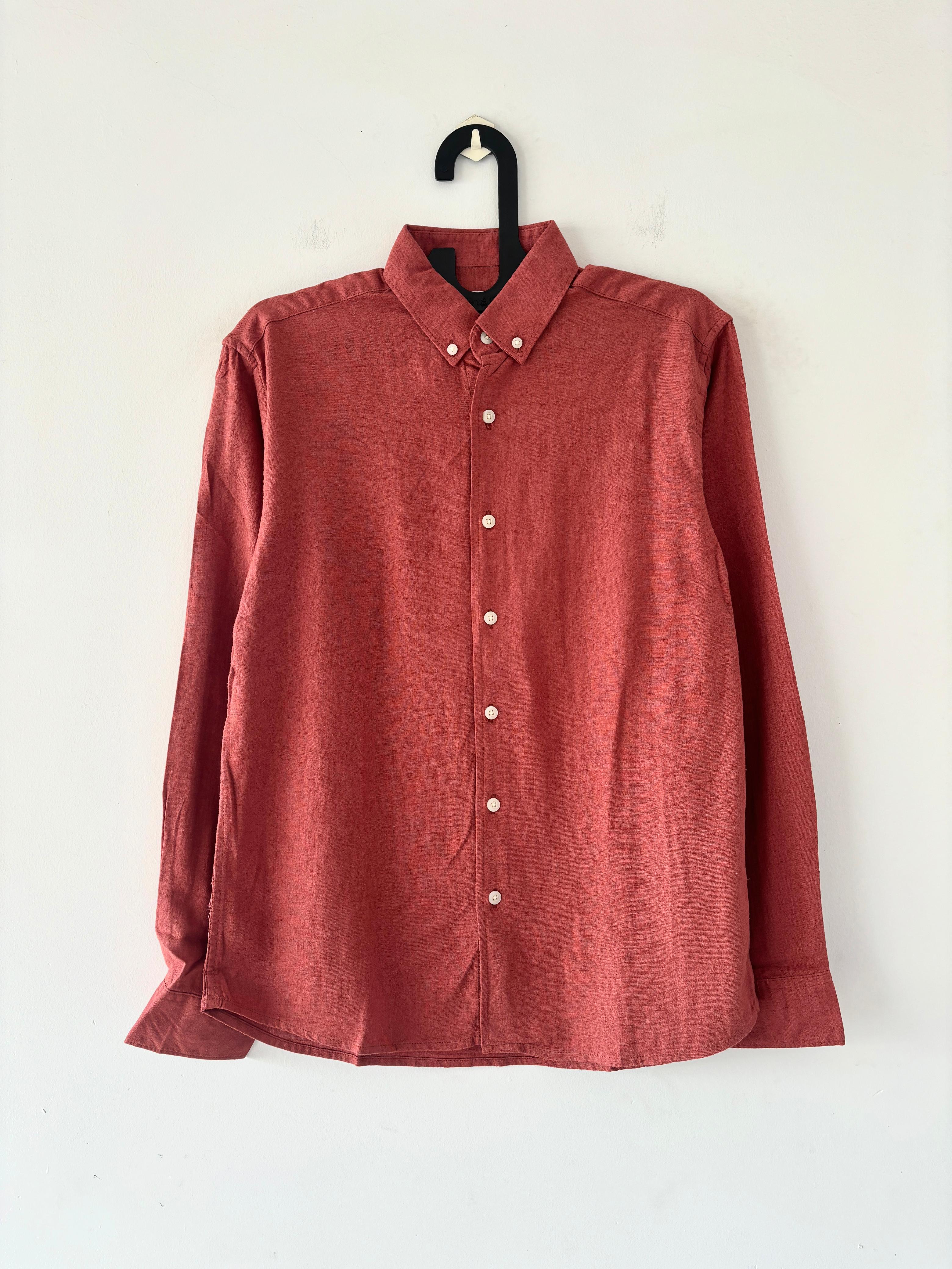 Rust Ember linen shirt