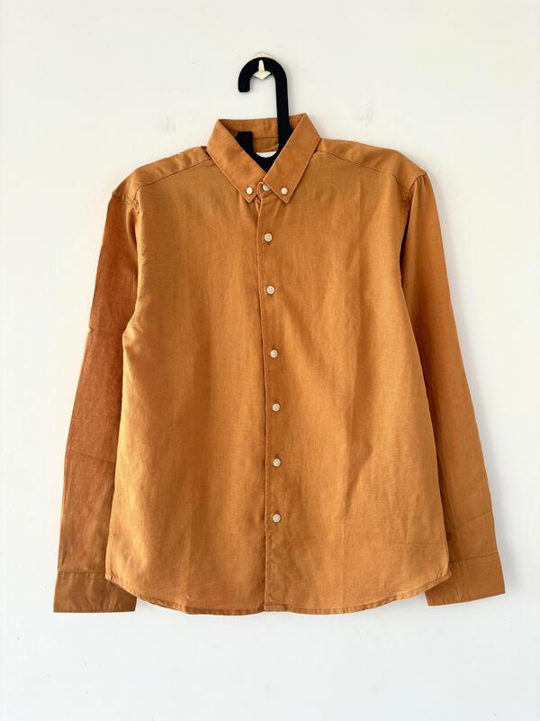 Mustard linen shirt
