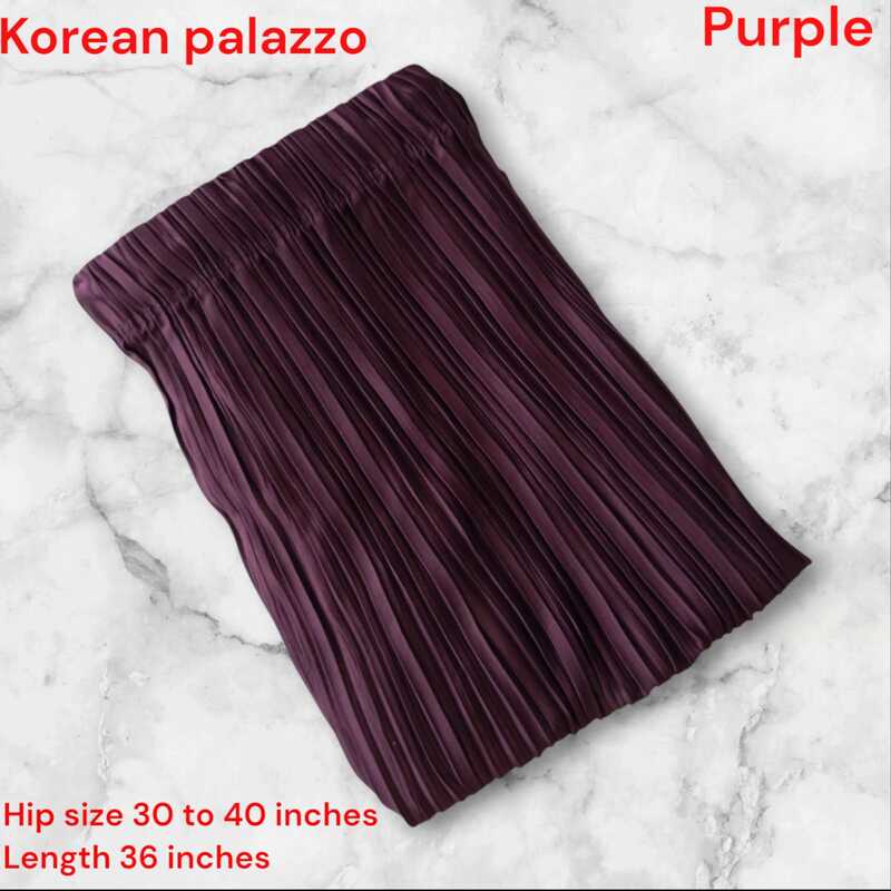 KOREAN PALAZZO-PURPLE