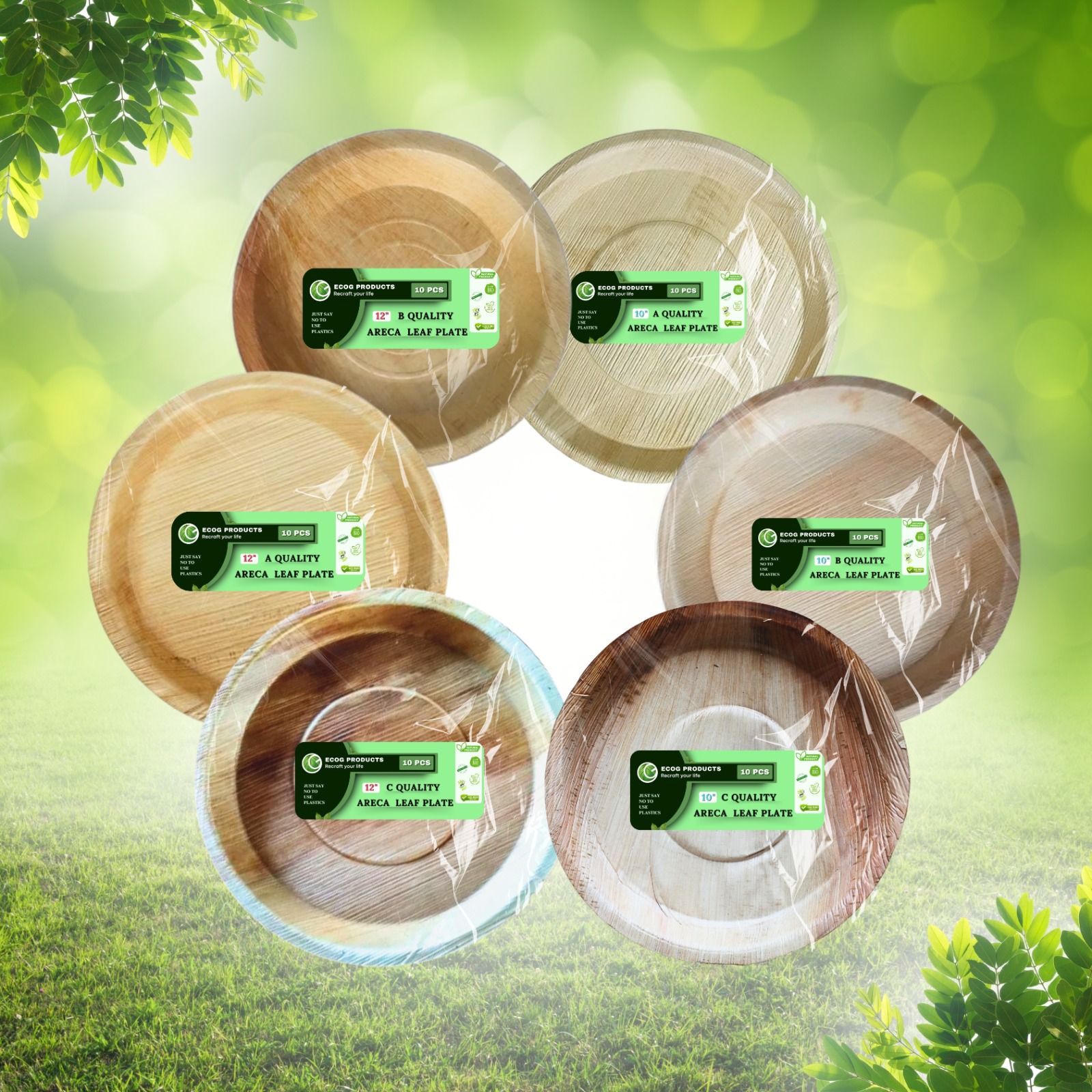 Round Areca Plate