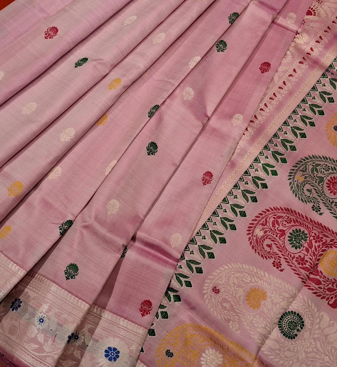Revival Baluchari Color Baby pink Revival Baluchari Color Baby pink