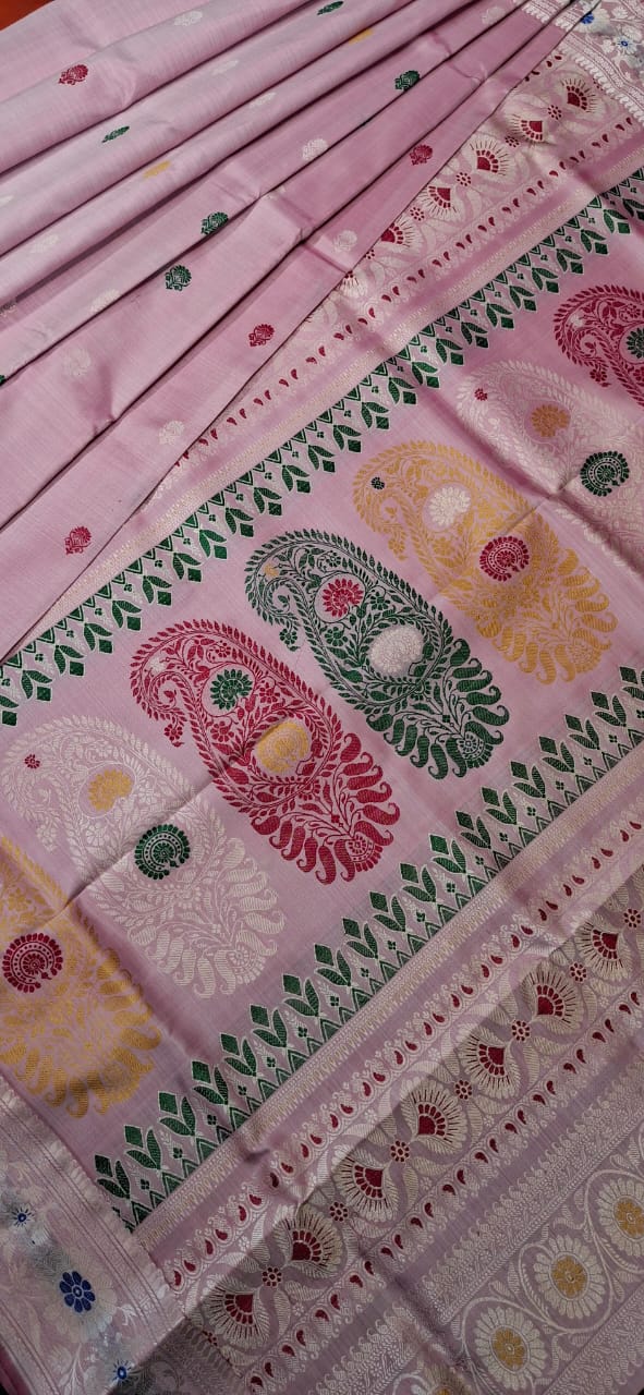 Revival Baluchari Color Baby pink Revival Baluchari Color Baby pink