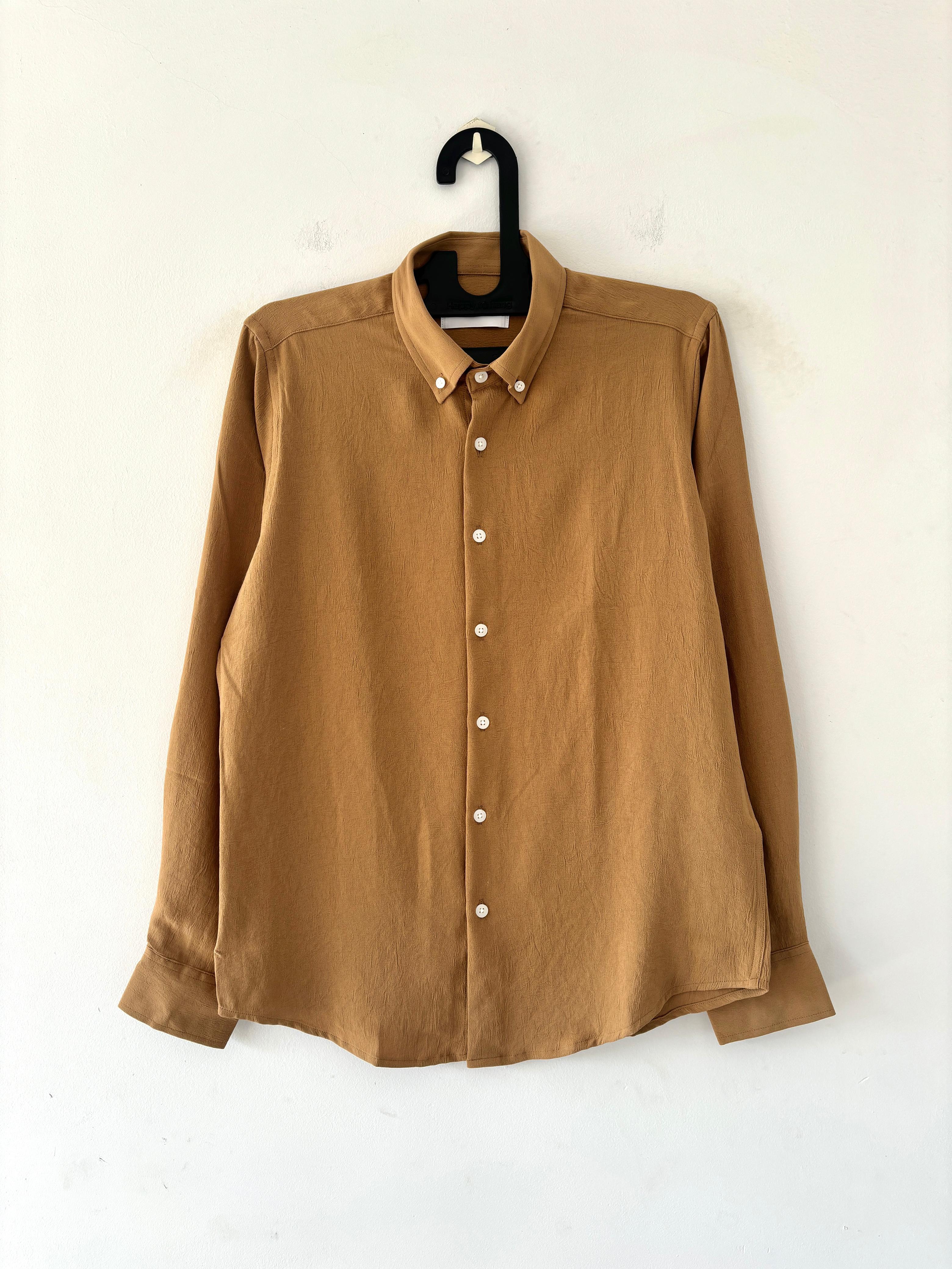 Camel beige crushed shirt