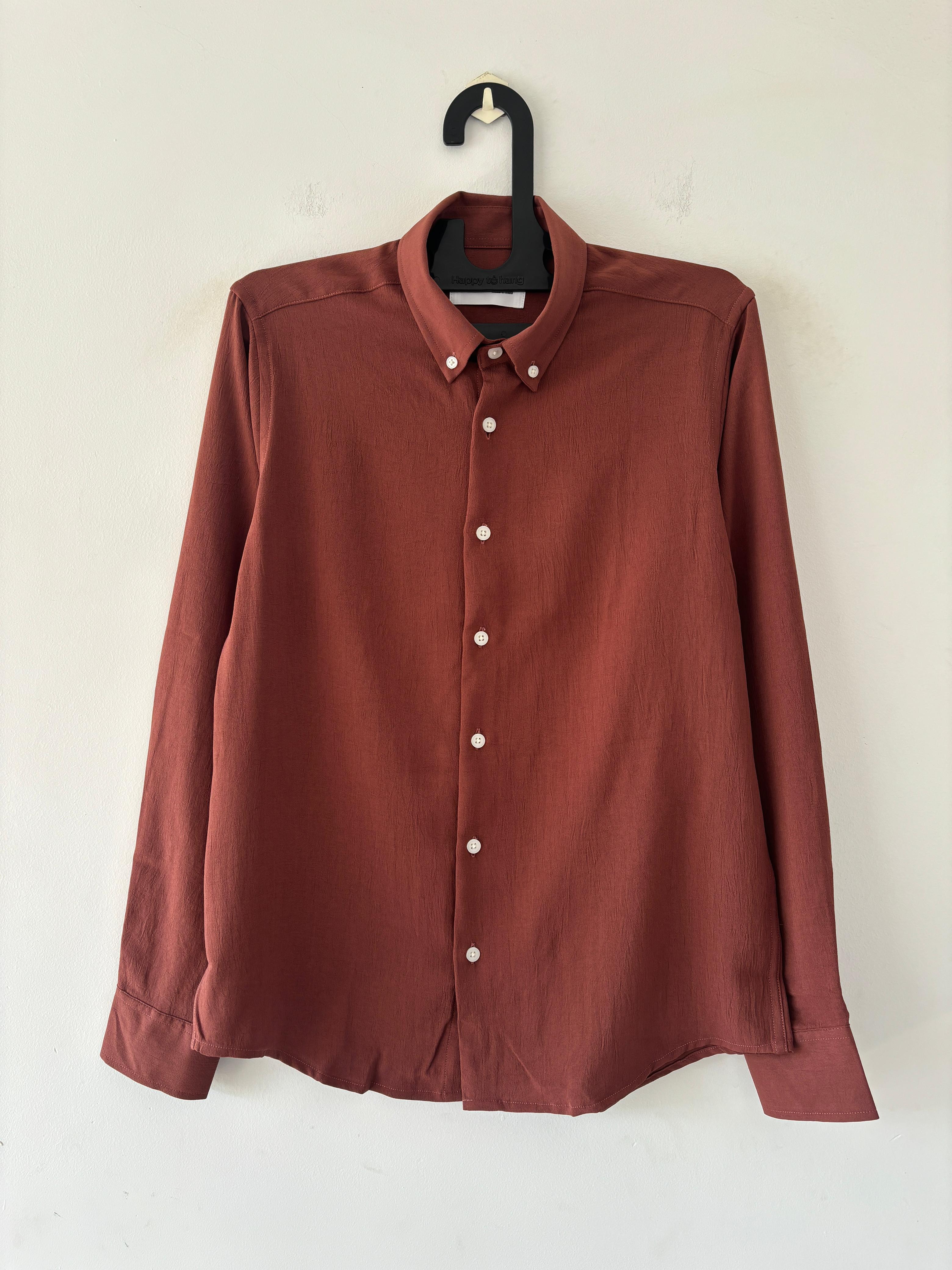Rust crushed shirt