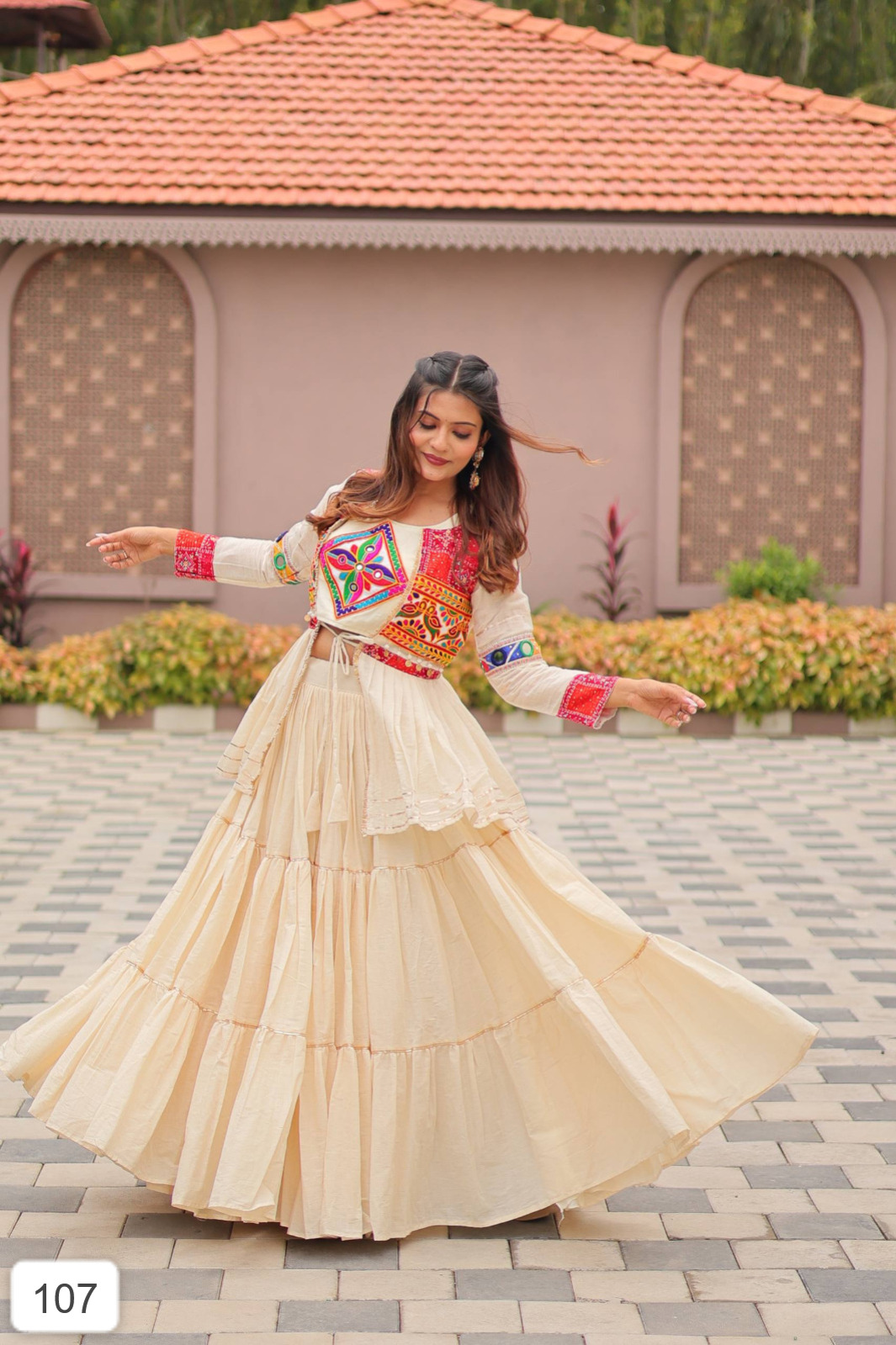 ?Launching Navratri Special Gamathi Work Lehenga choli D.29