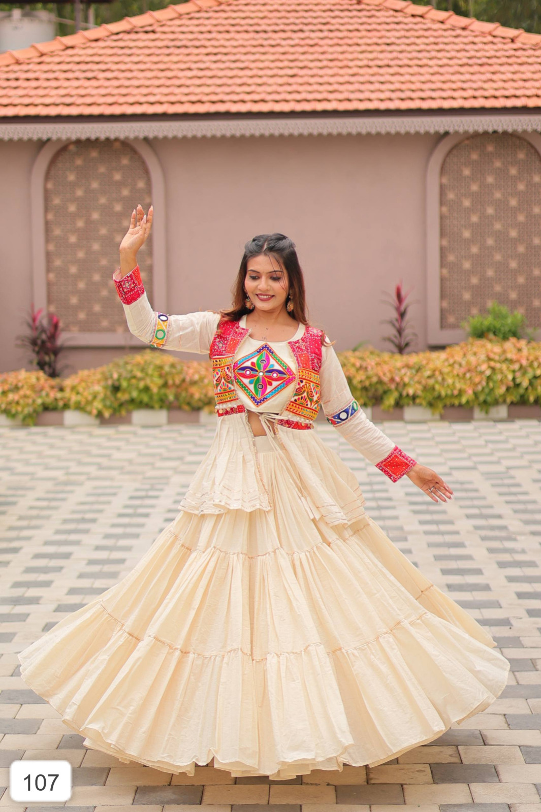 ?Launching Navratri Special Gamathi Work Lehenga choli D.29