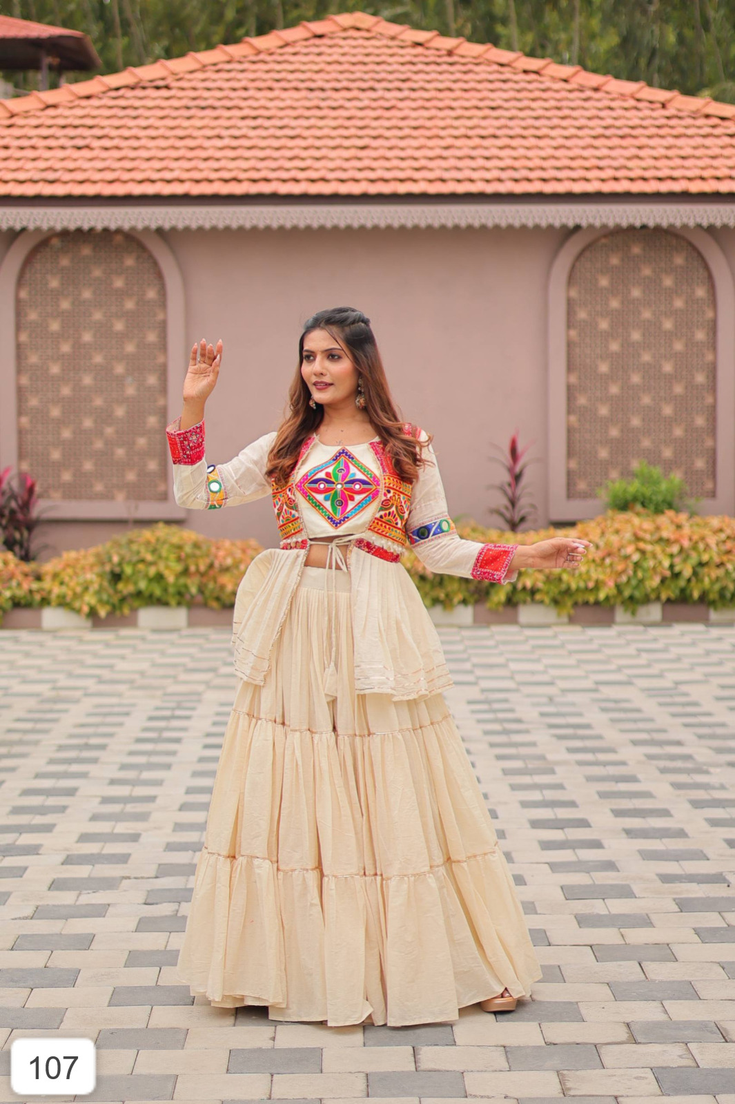 ?Launching Navratri Special Gamathi Work Lehenga choli D.29