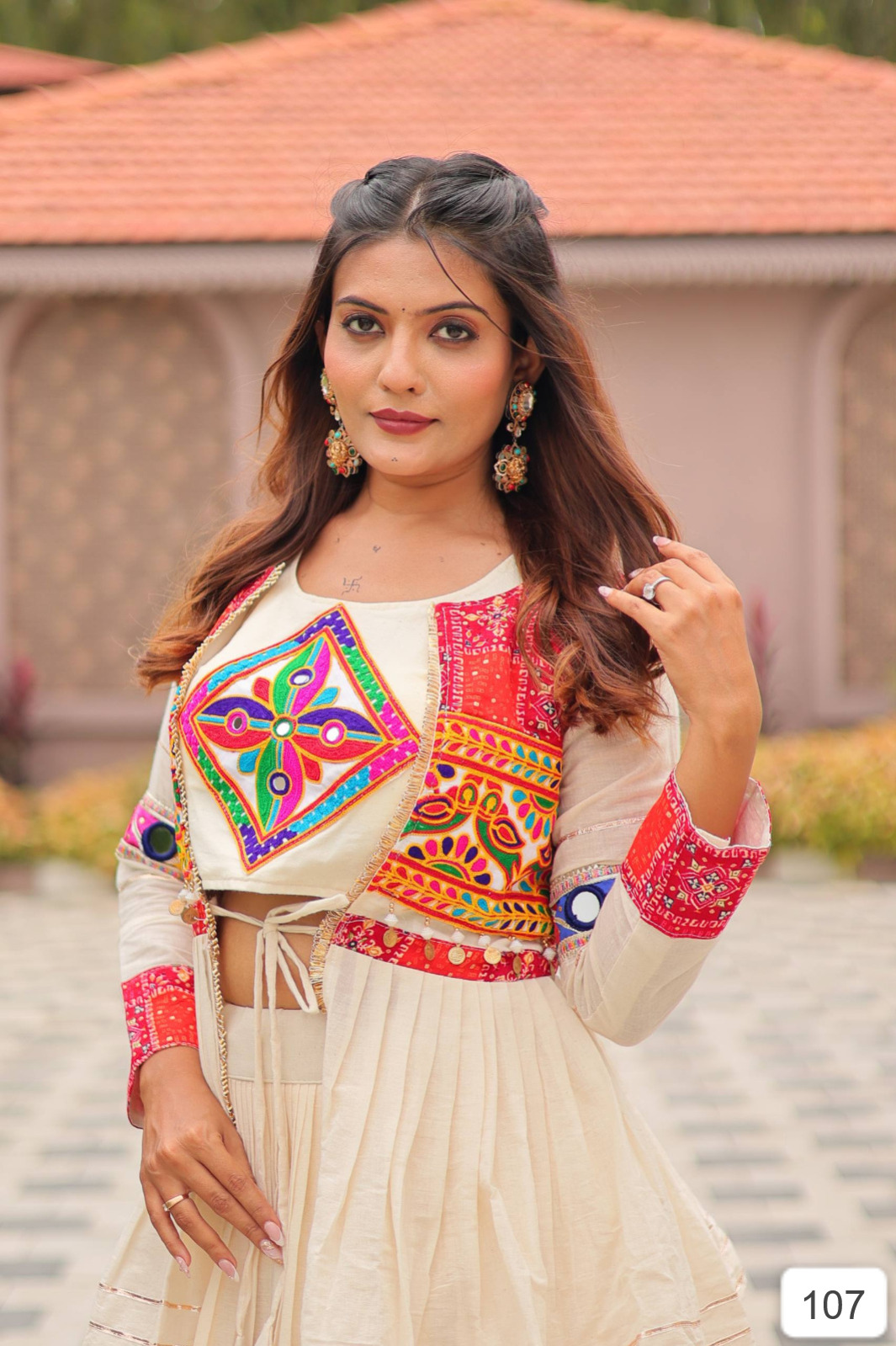 ?Launching Navratri Special Gamathi Work Lehenga choli D.29