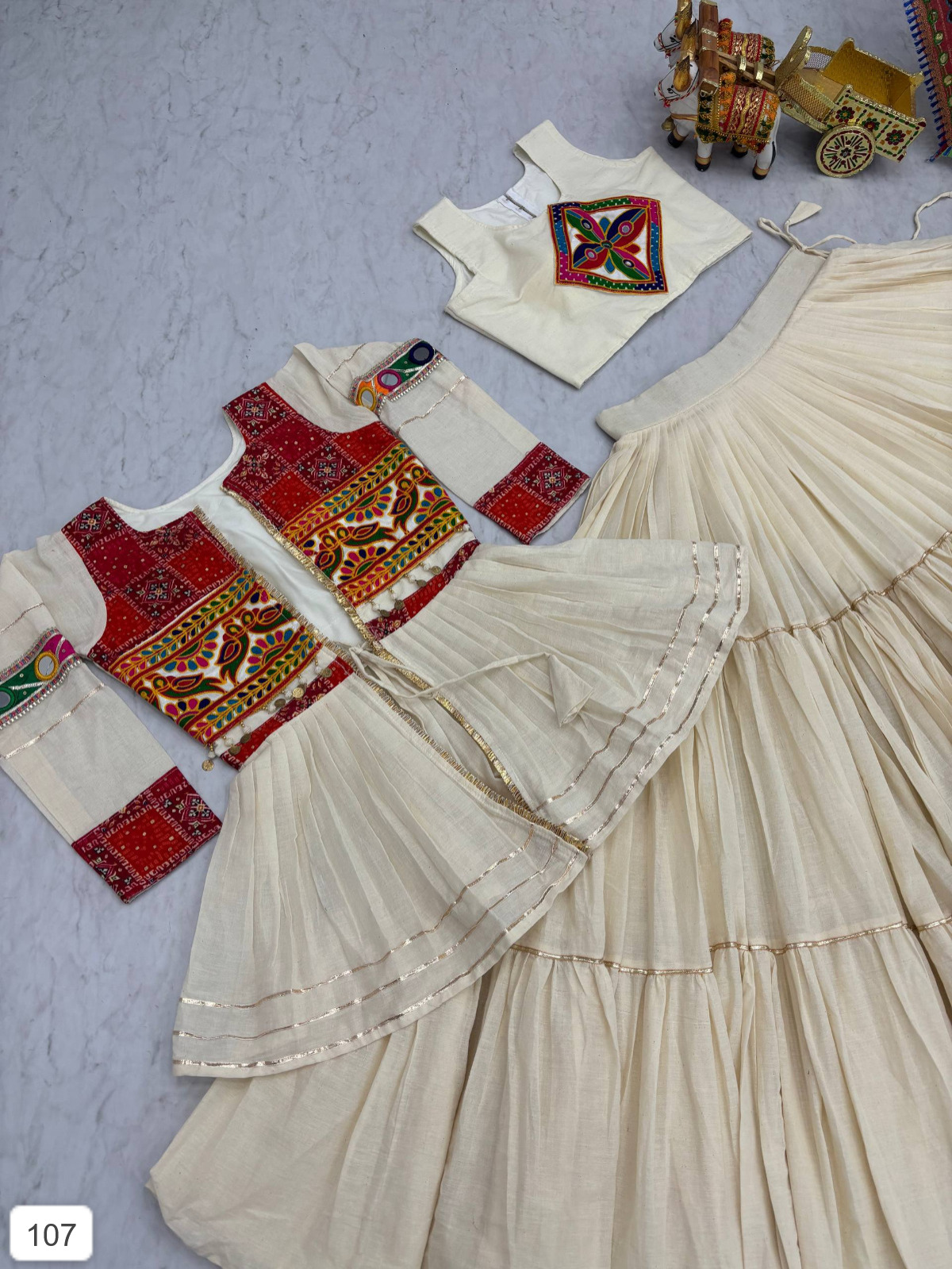 ?Launching Navratri Special Gamathi Work Lehenga choli D.29